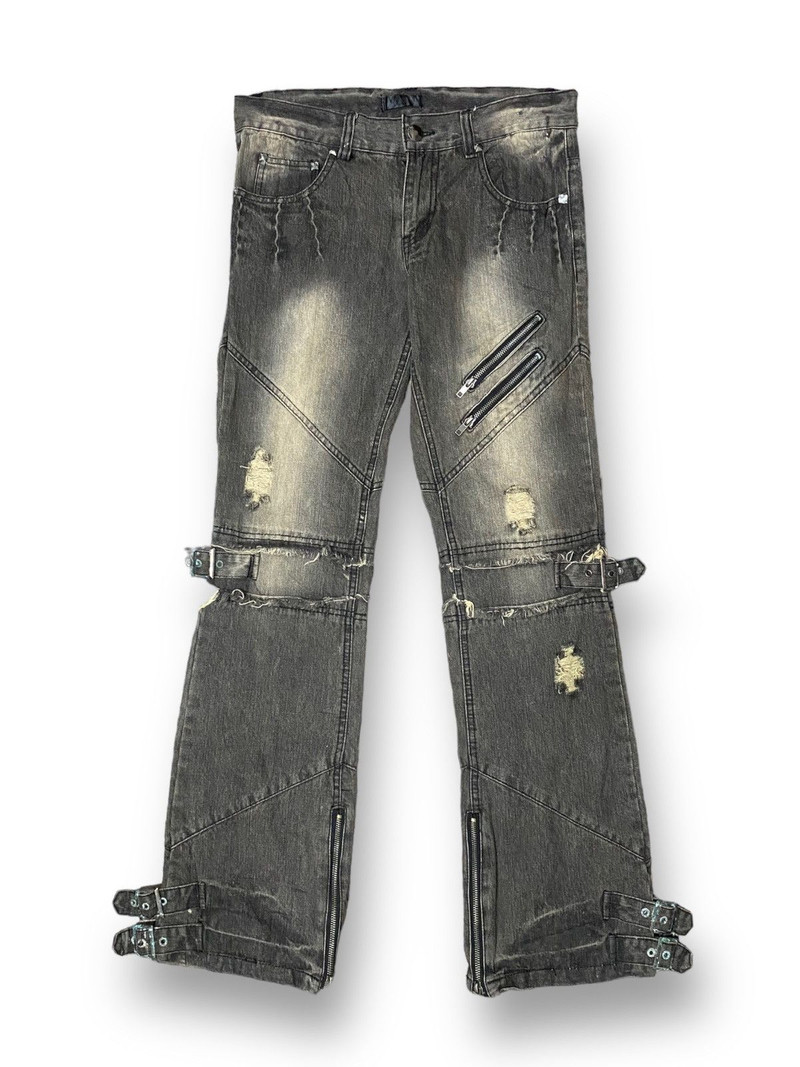 Black Baccara Japan Style Bondage Honeycomb Distressed Wash - 1