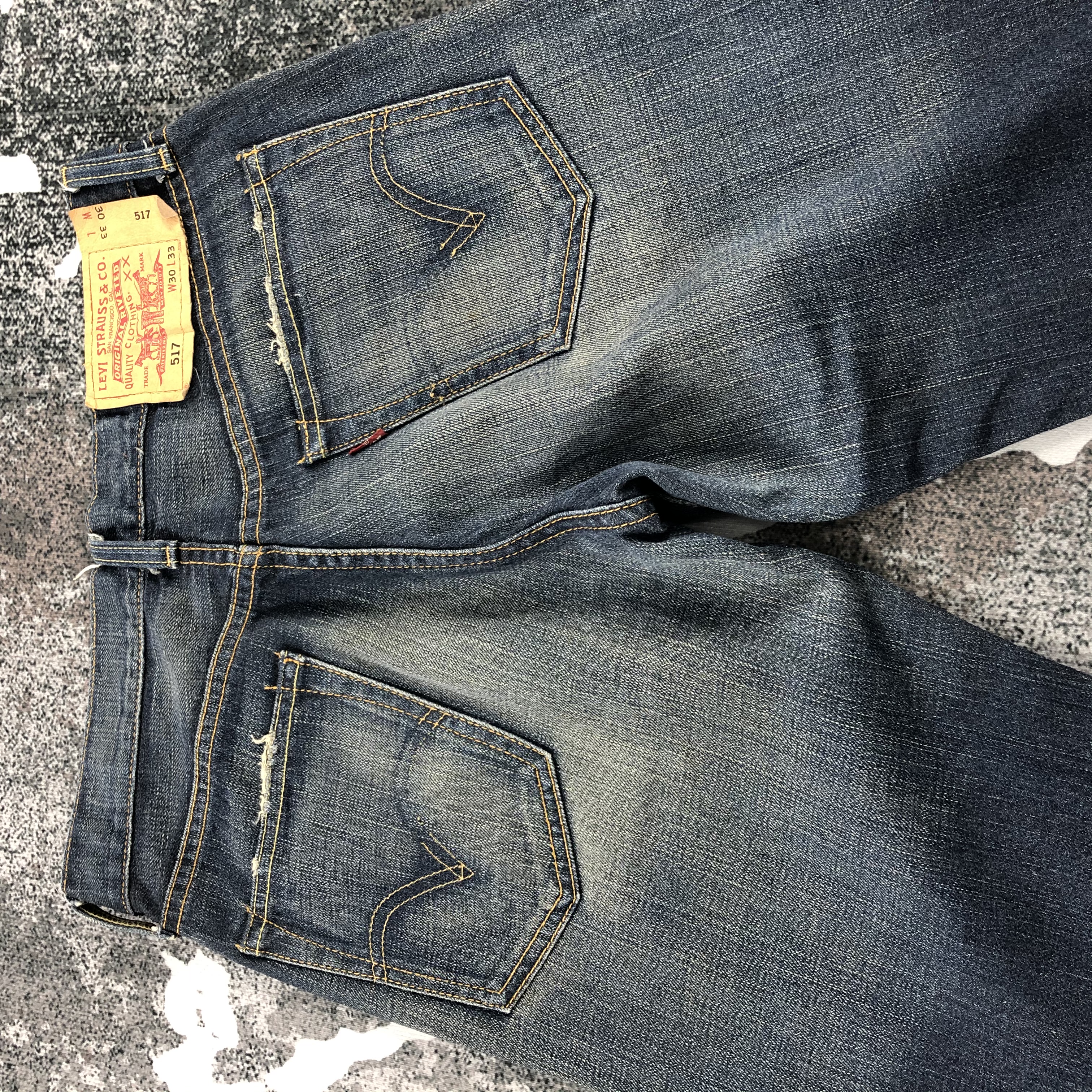 Other Designers Vintage - Vintage Levis 517 Jeans Dark Wash