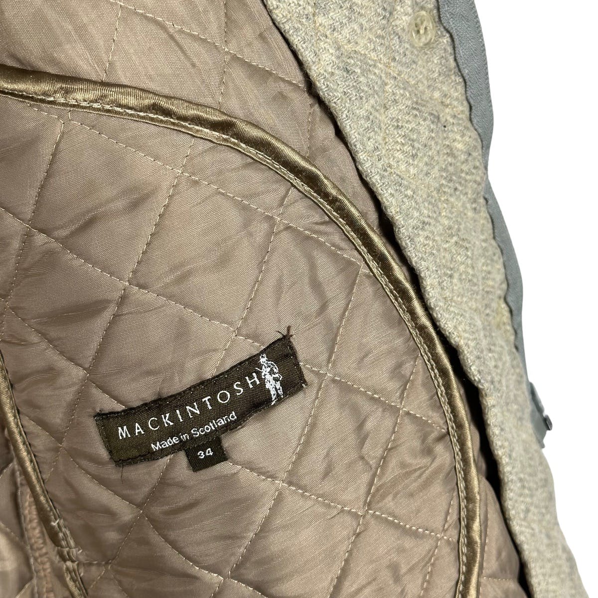 Mackintosh Quilted Beige Coat Jacket - 12