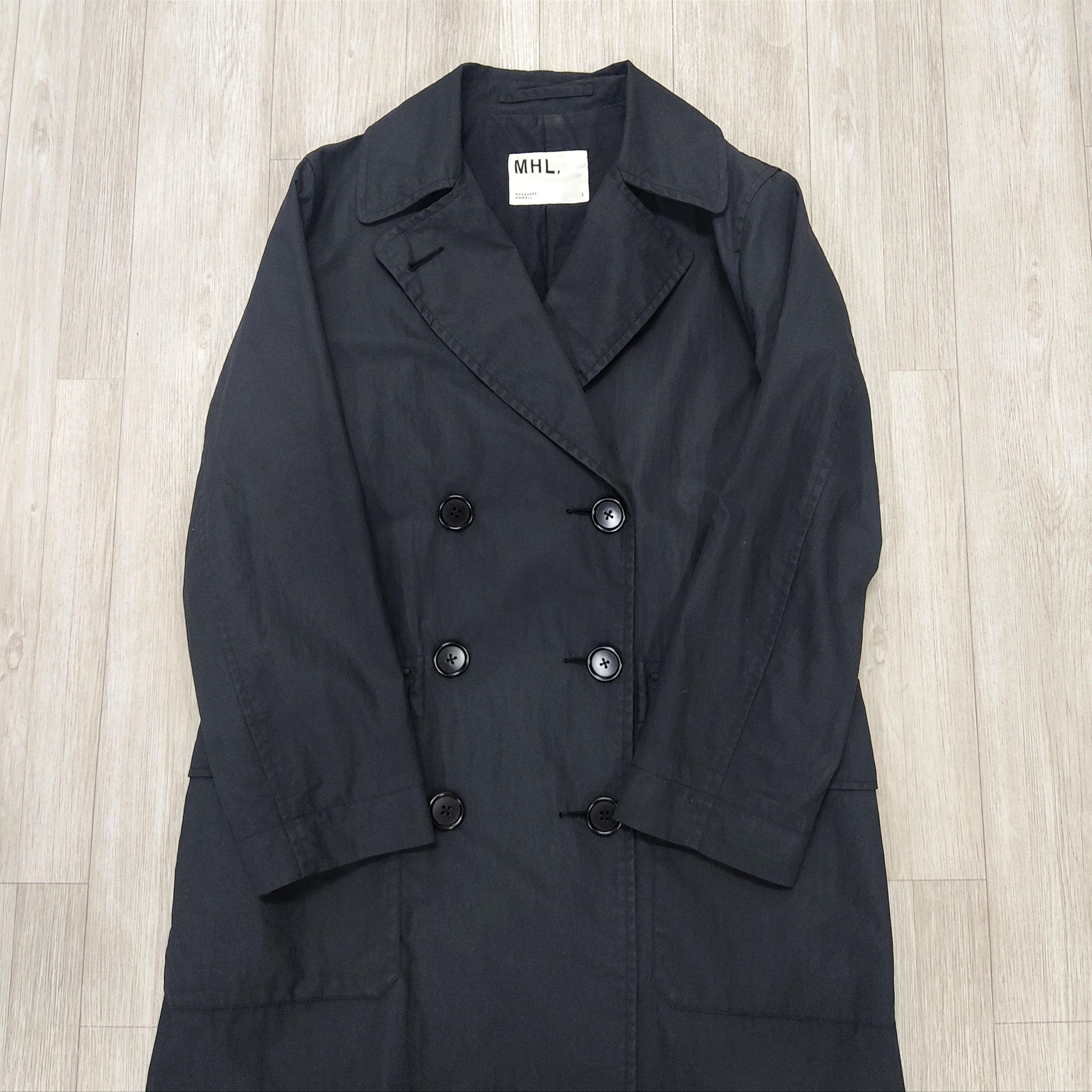 MARGARET HOWELL Double Breasted Long Coat Jacket - 6