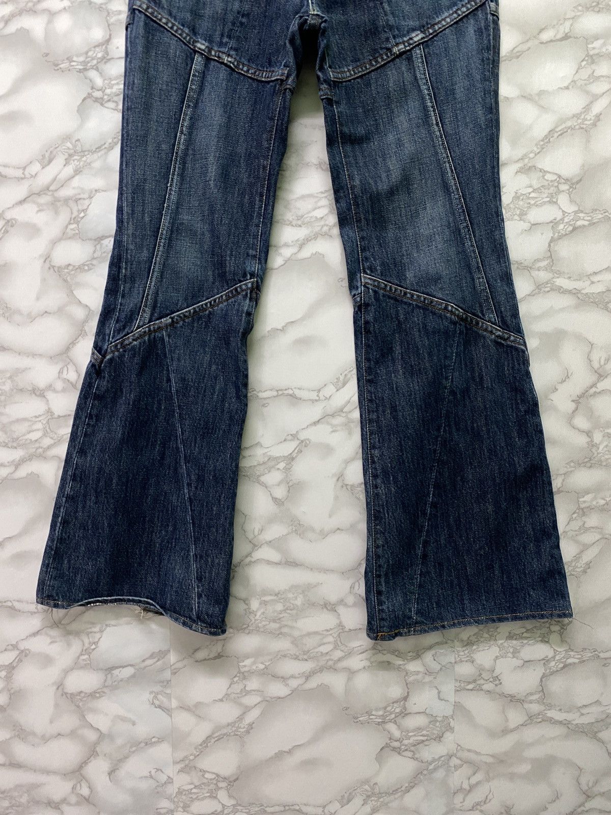 Vintage - DIESEL INDUSTRY Flared Reconstructed Low Rise Denim - 8