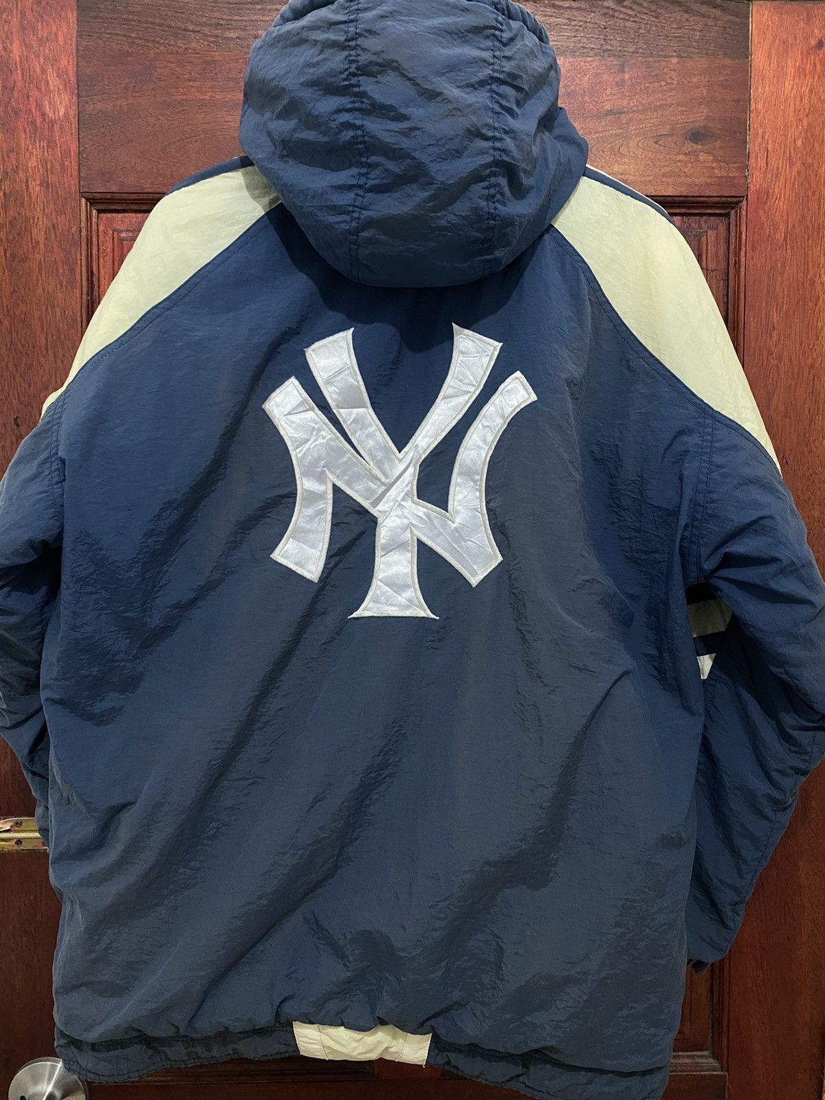 Vintage New York Yankees Embroidery Starter Sun Faded jacket - 1