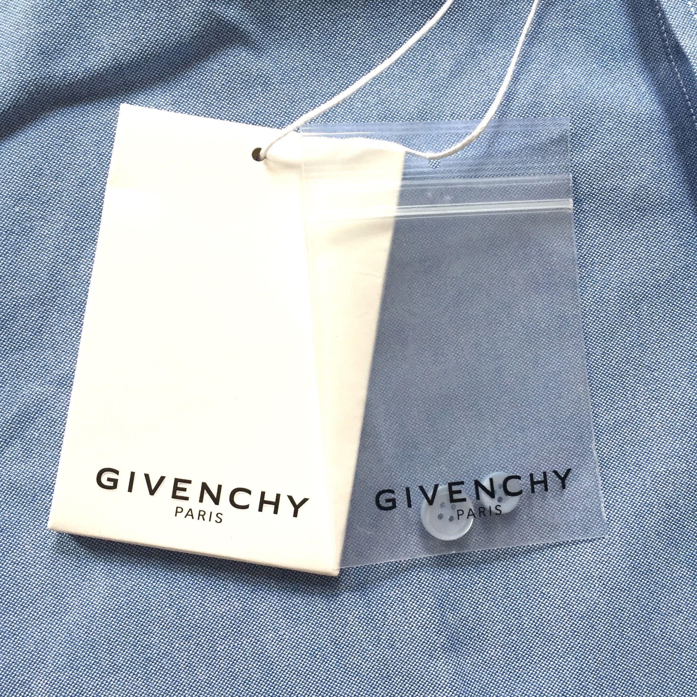 Givenchy Cross Embroidered Oversized Chambray Shirt NWT - 6