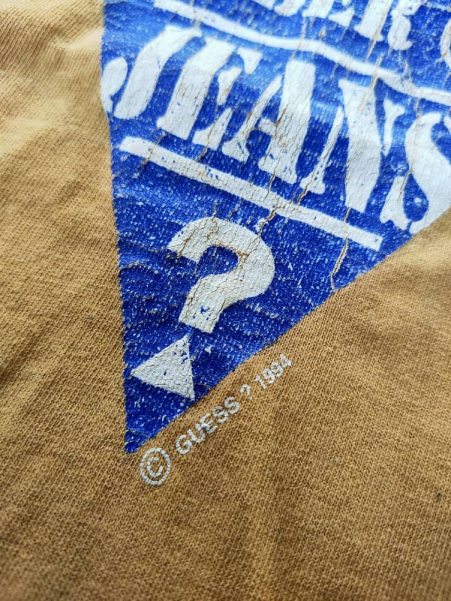 Guess - Vintage 1994 USA Big Logo T - 4