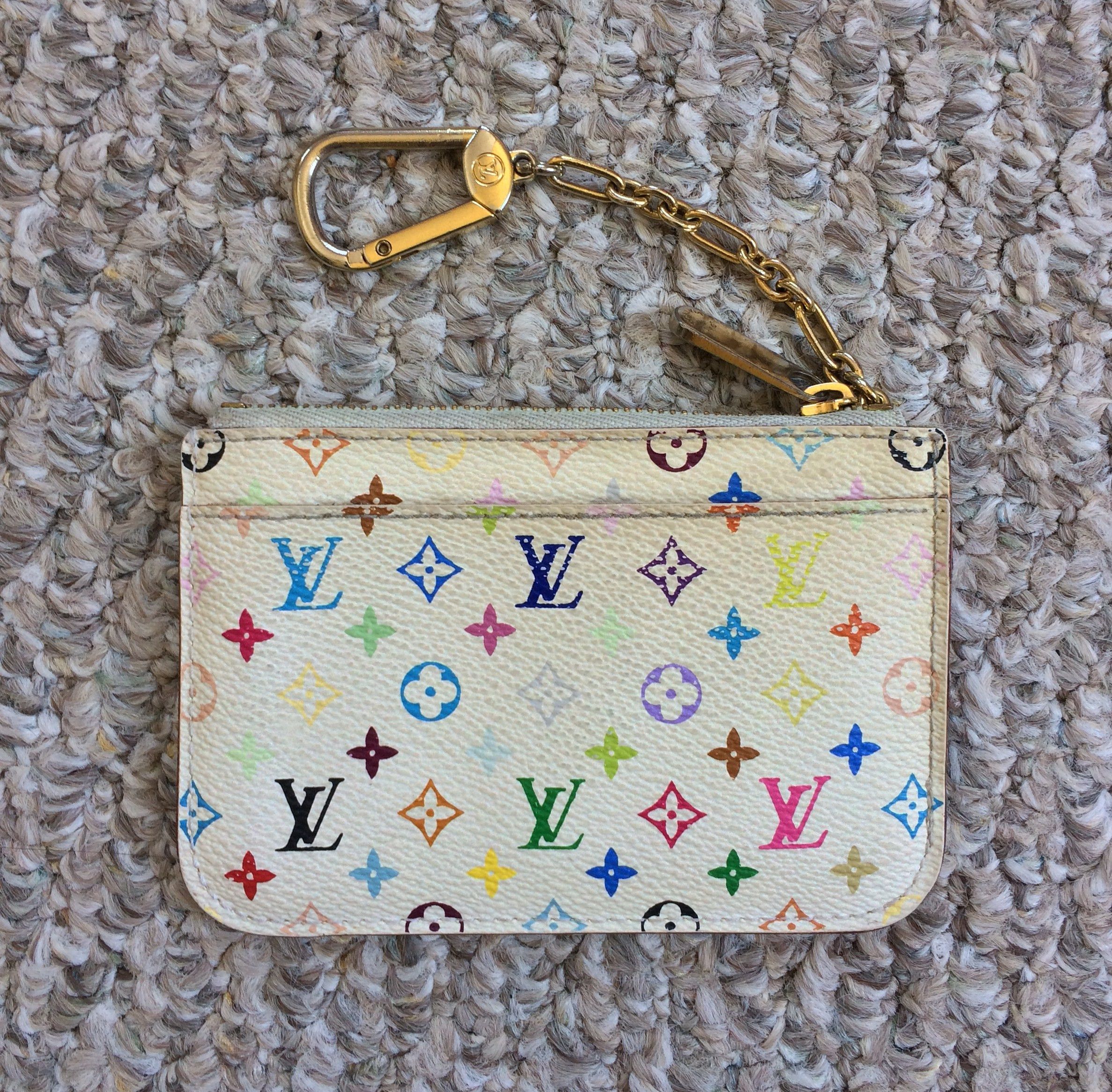 S/S 2003 Louis Vuitton x Murakami Monogram Zip Pouch Wallet - 2