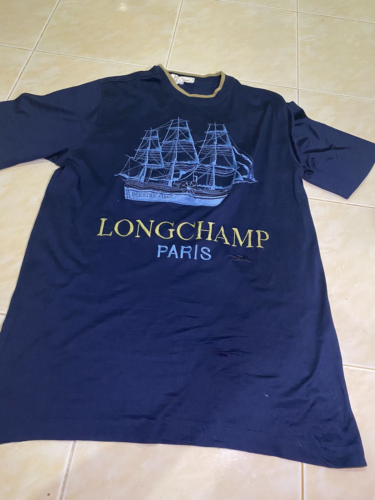 Authentic Longchamp Embroidered Tee - 1