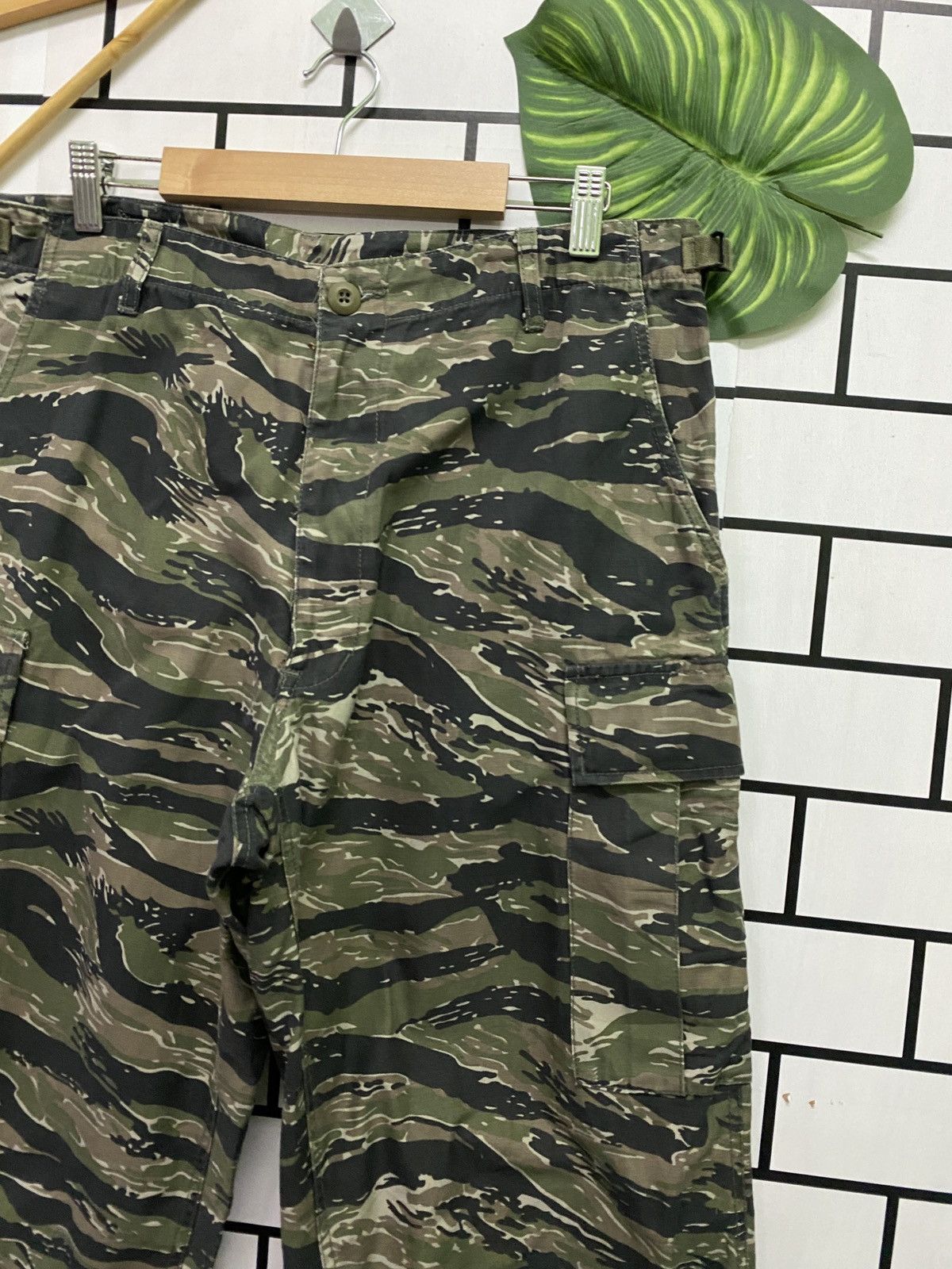 Vintage - Vtg Army Cab Clothing Camo Military Tactical Cargo Pants - 5