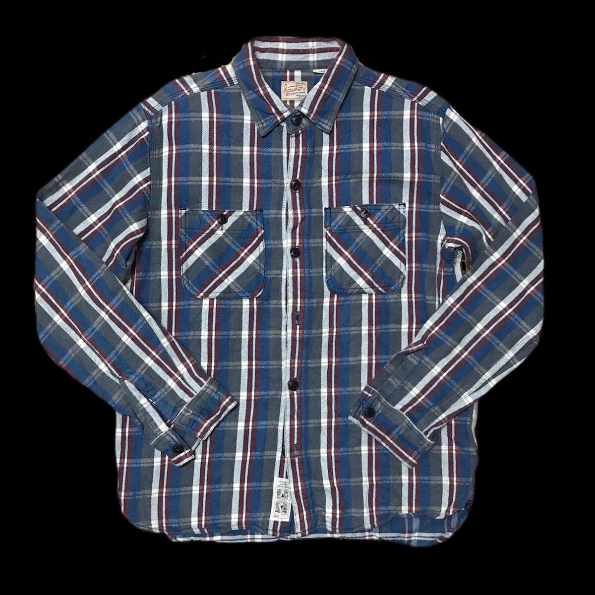 Japanese Brand - Japanese Union Made HOUSTON Striped Flannel Shirt - 1