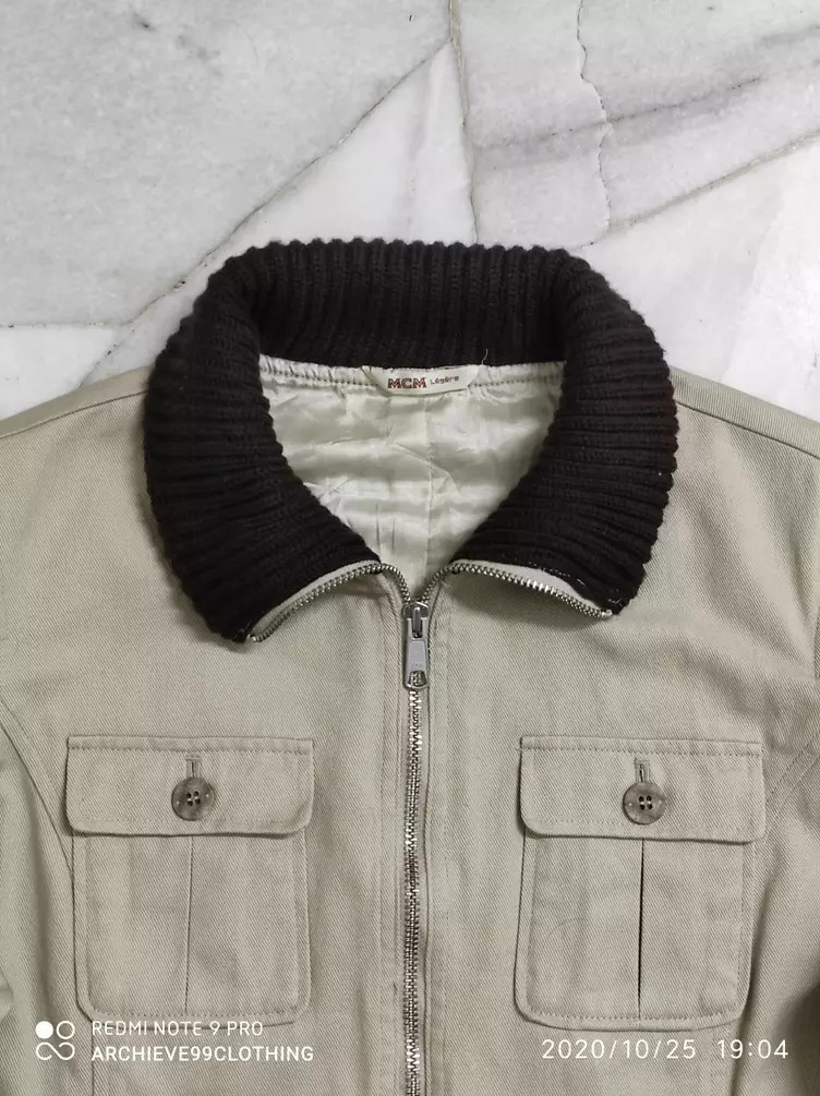 MCM Cotton wool satin lining bomber jacket - 7