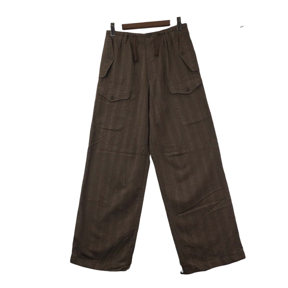 Vtg DRIES VAN NOTEN Made In Belgium Brown Pant Trouser Slack - 1