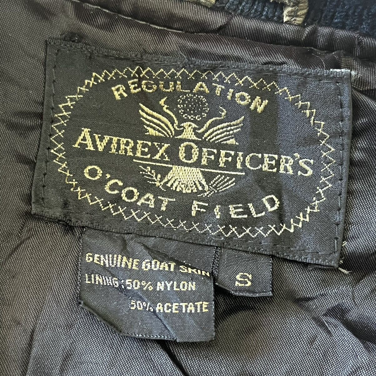 Vintage Avirex Officer's Goat Skin Leather Bomber Jacket - 2
