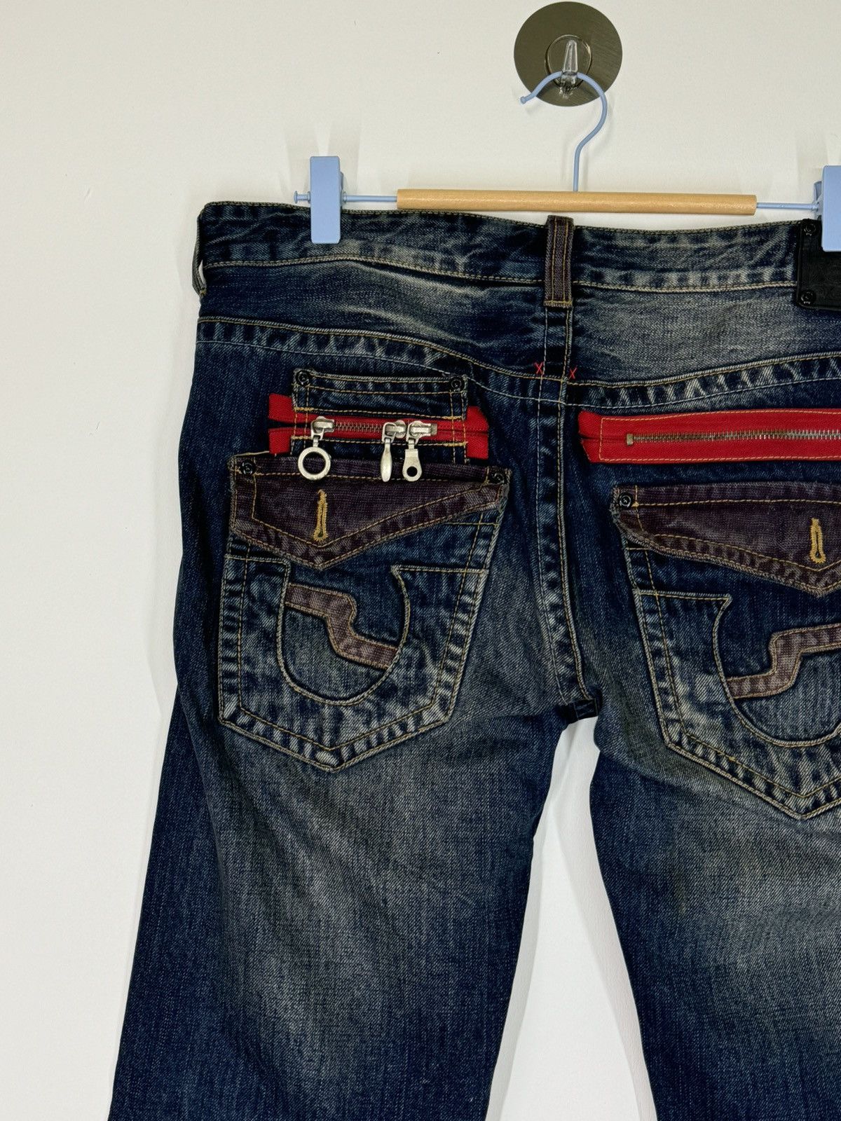 If Six Was Nine - Flare Zipper Pocket SEMANTIC DESIGN Boot Cut Denim - 9