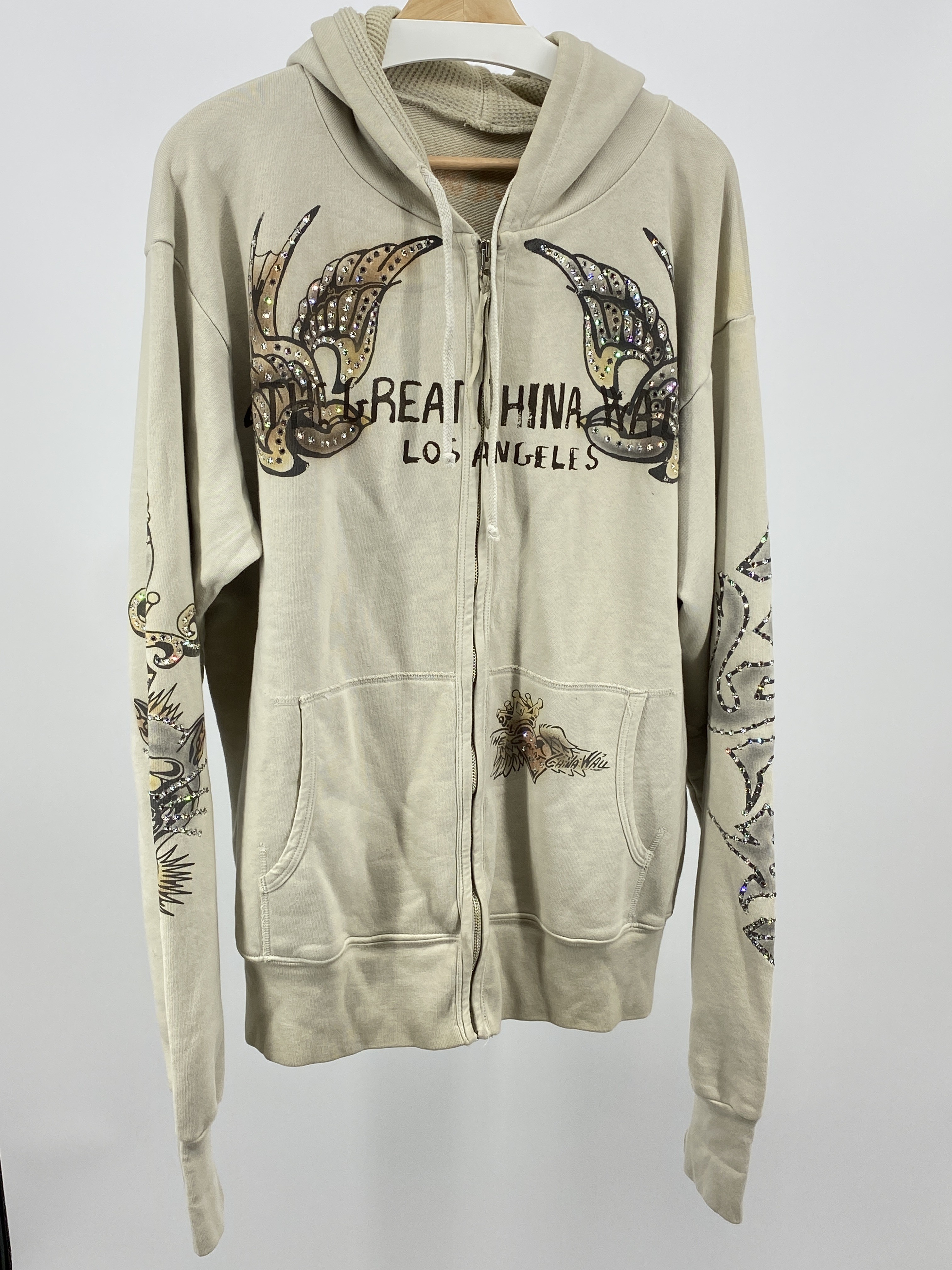 The Great China Wall - Swarovski Crystal Los Angeles Hoody - 1