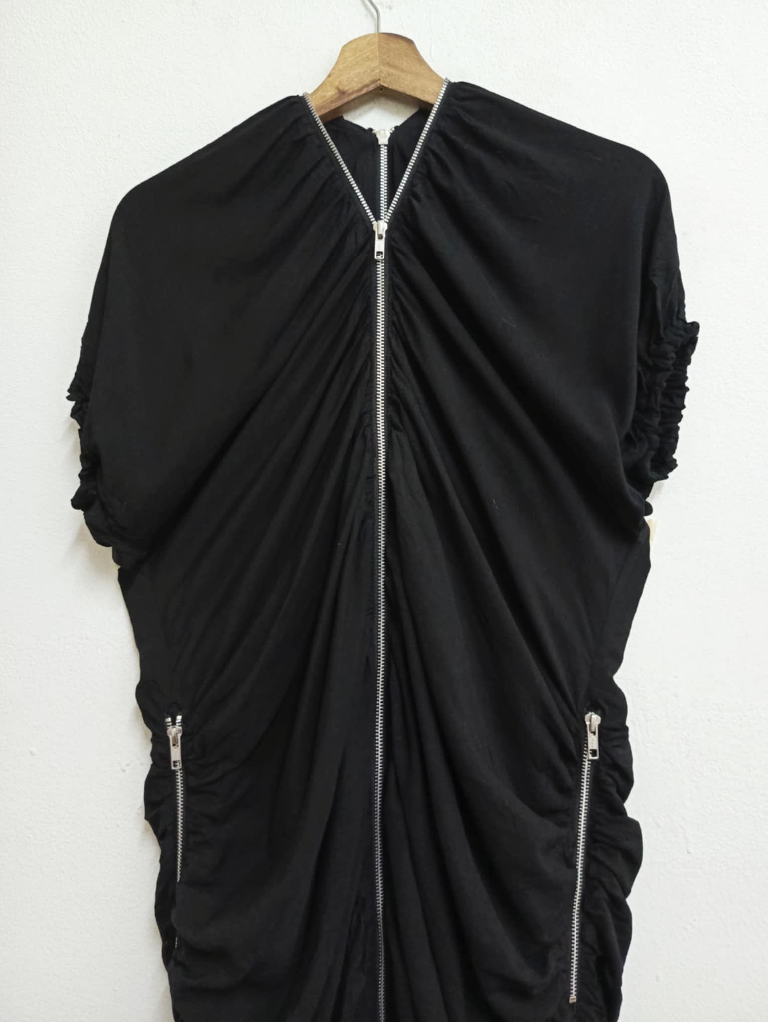 🔥LIMI FEU YOHJI YAMAMOTO BLCK RAYON SILK DRESS - 6