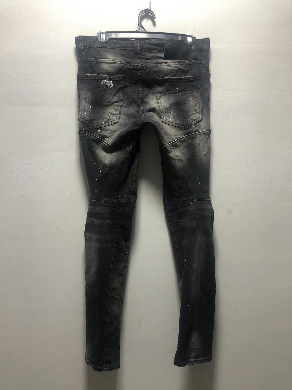 DSQUARED2 Denim Pants 2017 Slim Fit Biker Painted Distressed - 3