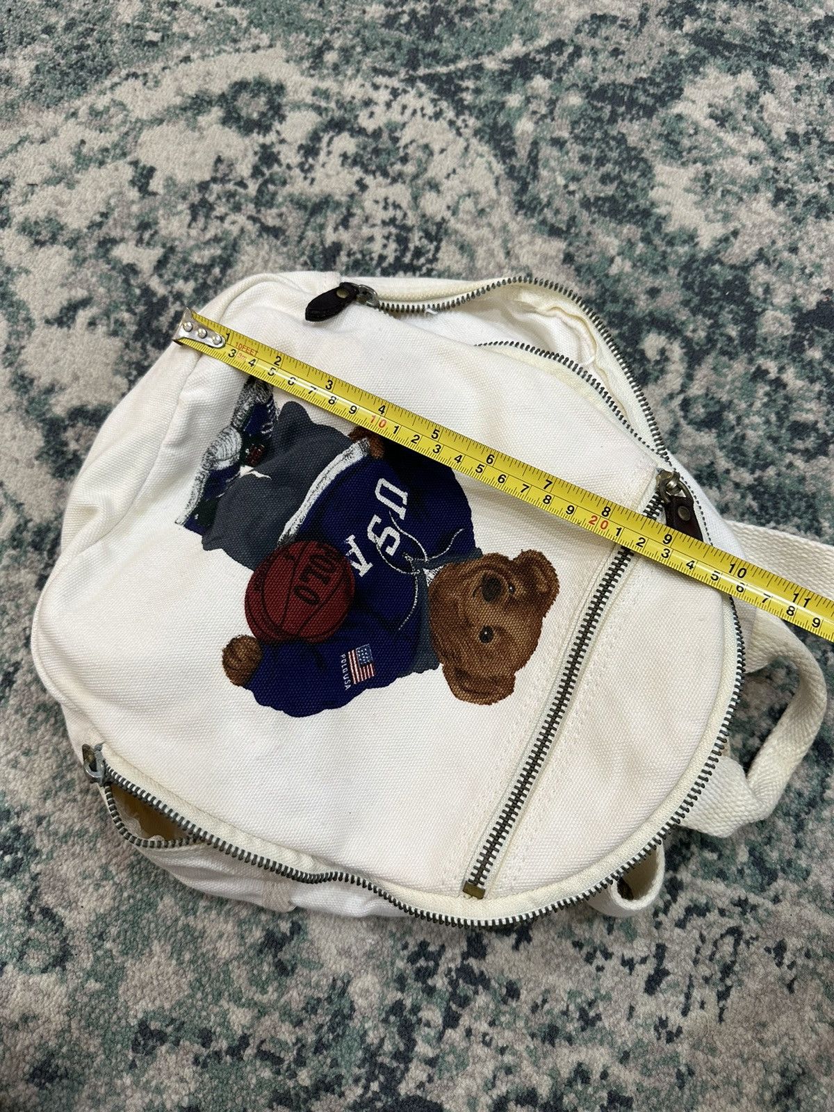 Polo Ralph Lauren - Vintage Polo Bear Ralph Lauren Heavy Cotton Backpack - 16