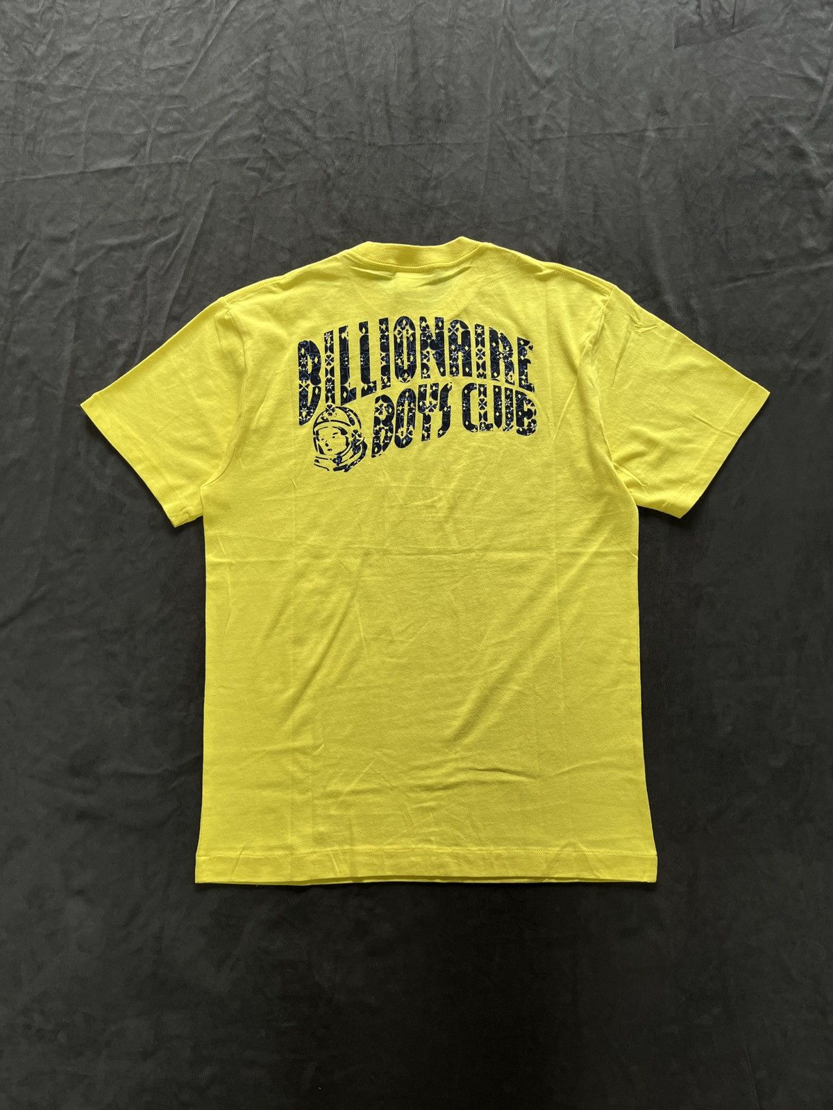 Rare Billionaire Boys Club BBC Helmet Logo Yellow T-Shirt M - 5