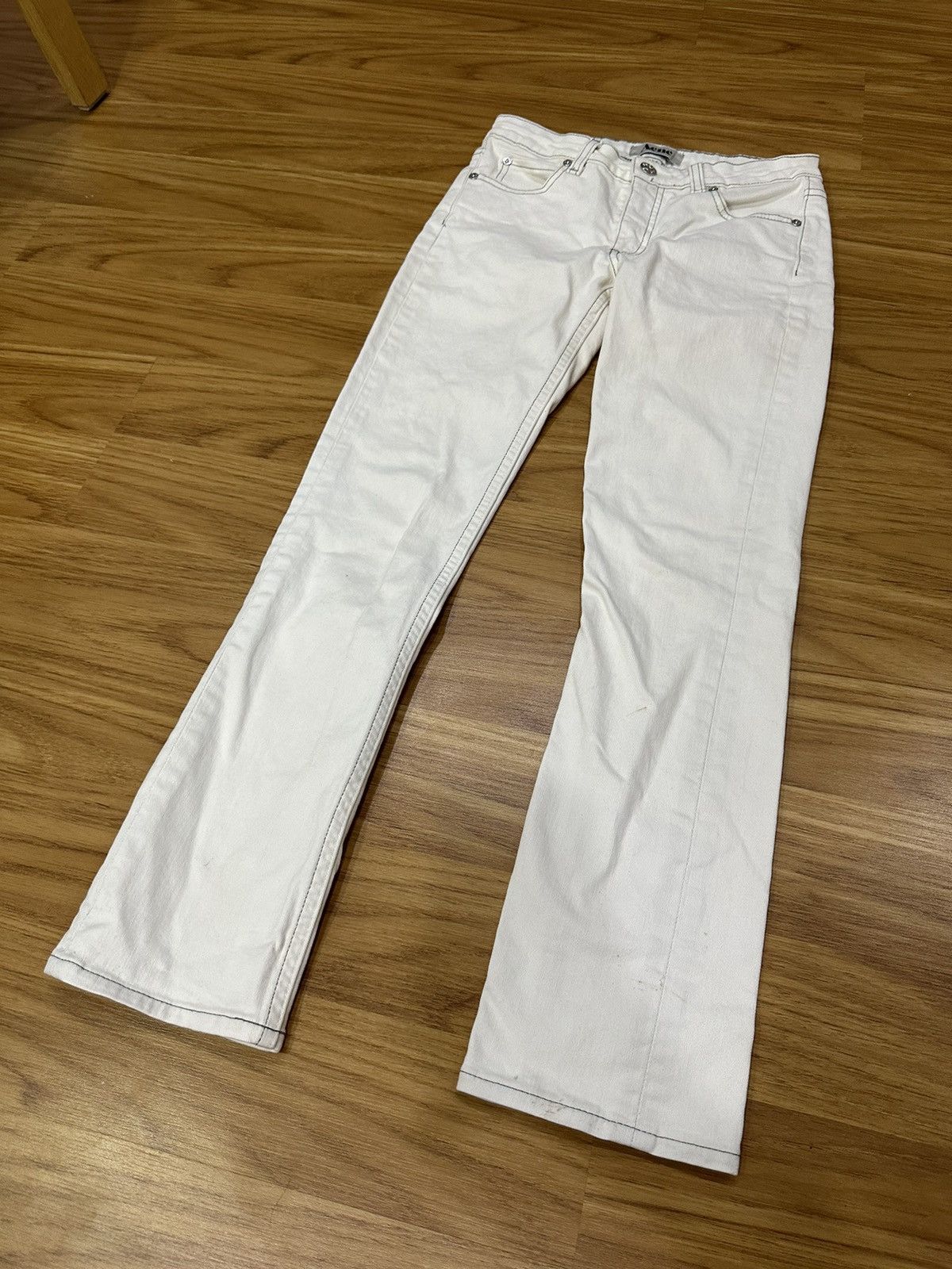 SS15 Acne Studios White Skinny Jeans - 3