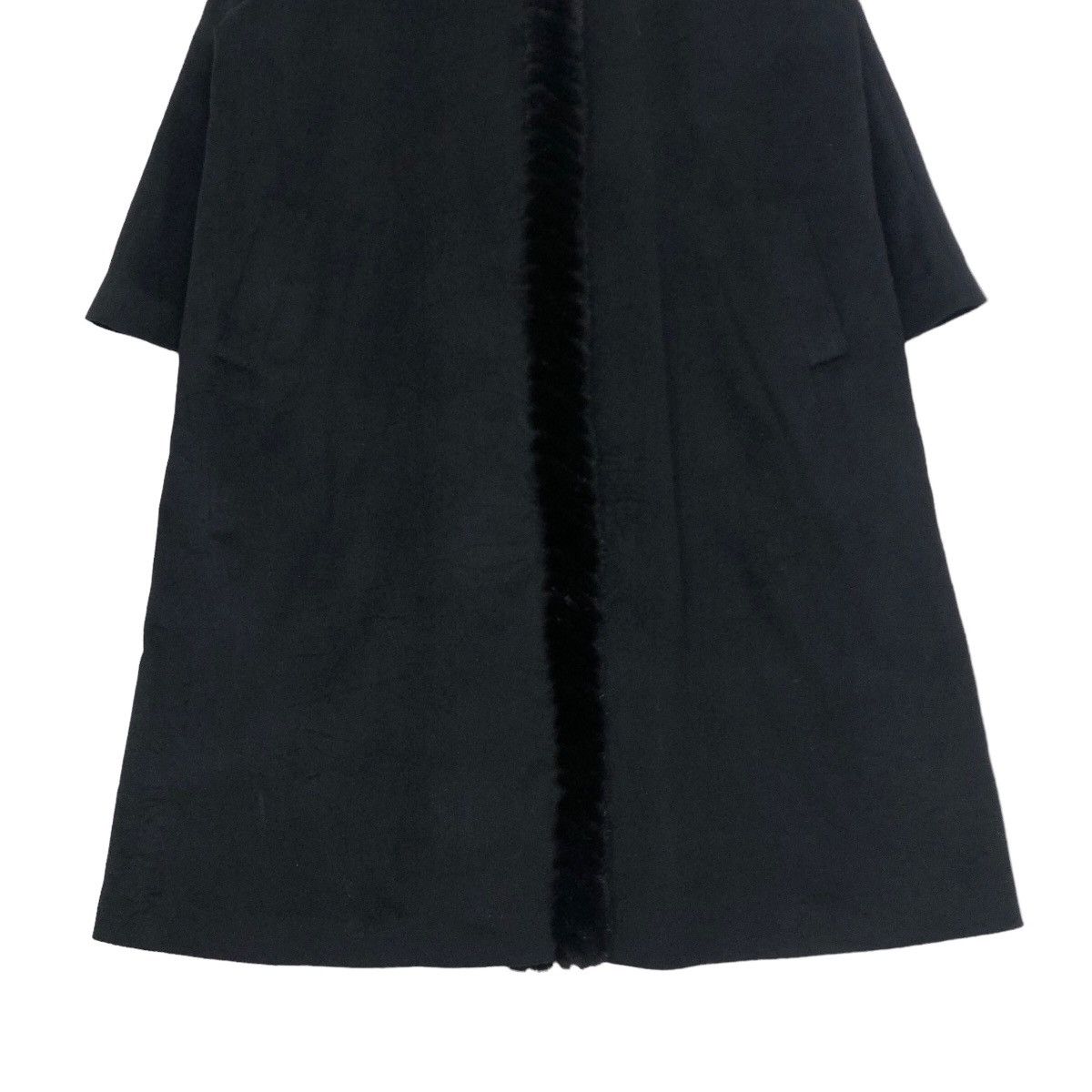 Balmain Paris Faux Fur Pure Cashmere Long Coat - 5