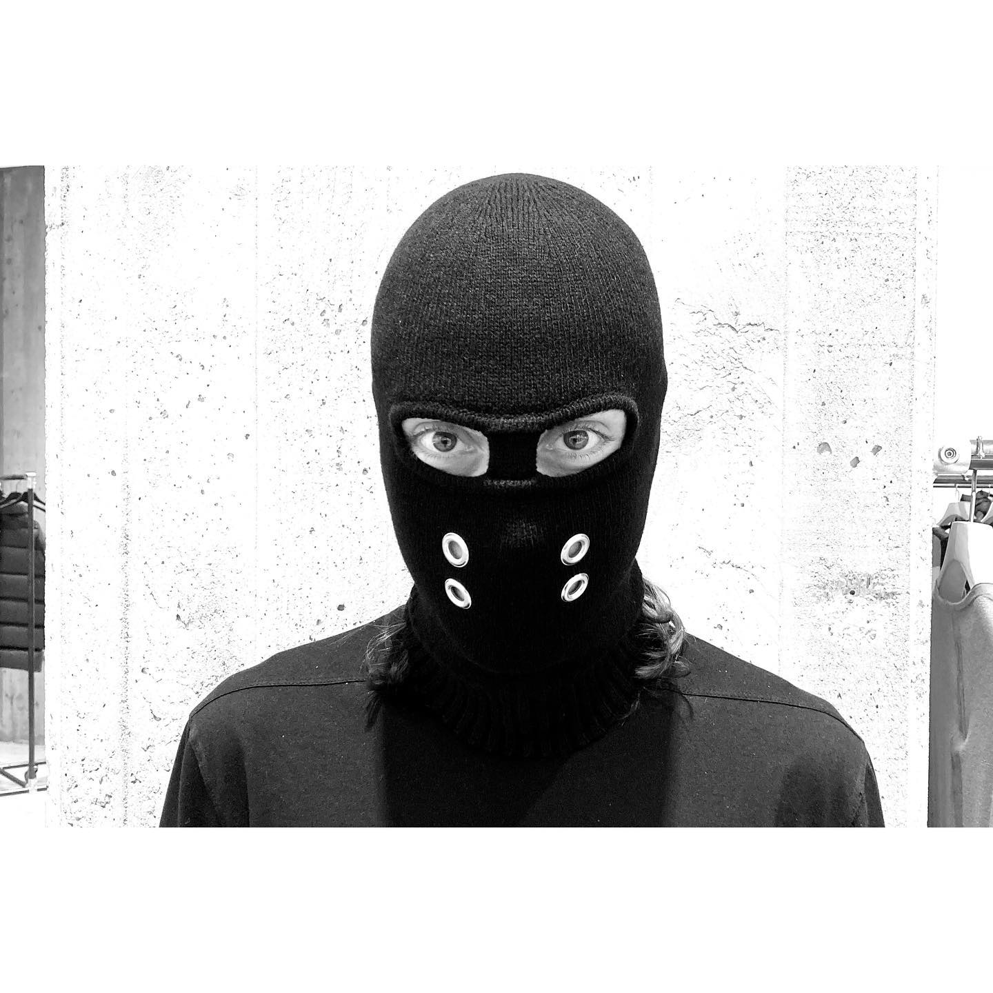 Rick Owens *NEW* SAMPLE CASHMERE GIMP BALACLAVA MASK | ardeetee | REVERSIBLE