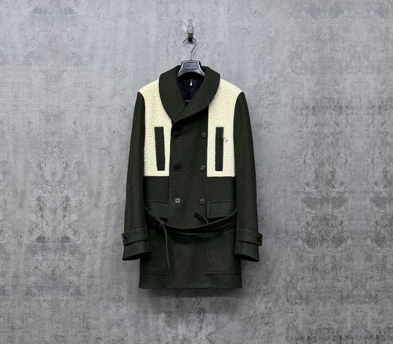 DIOR Lambswool-Paneled Wool Jacket - 1