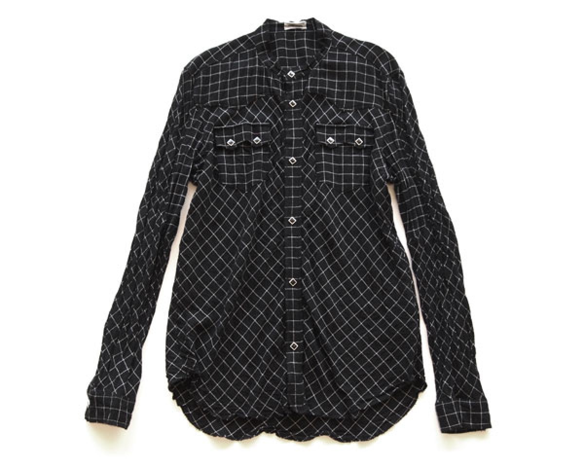 SS12 Checked western shirt - 1