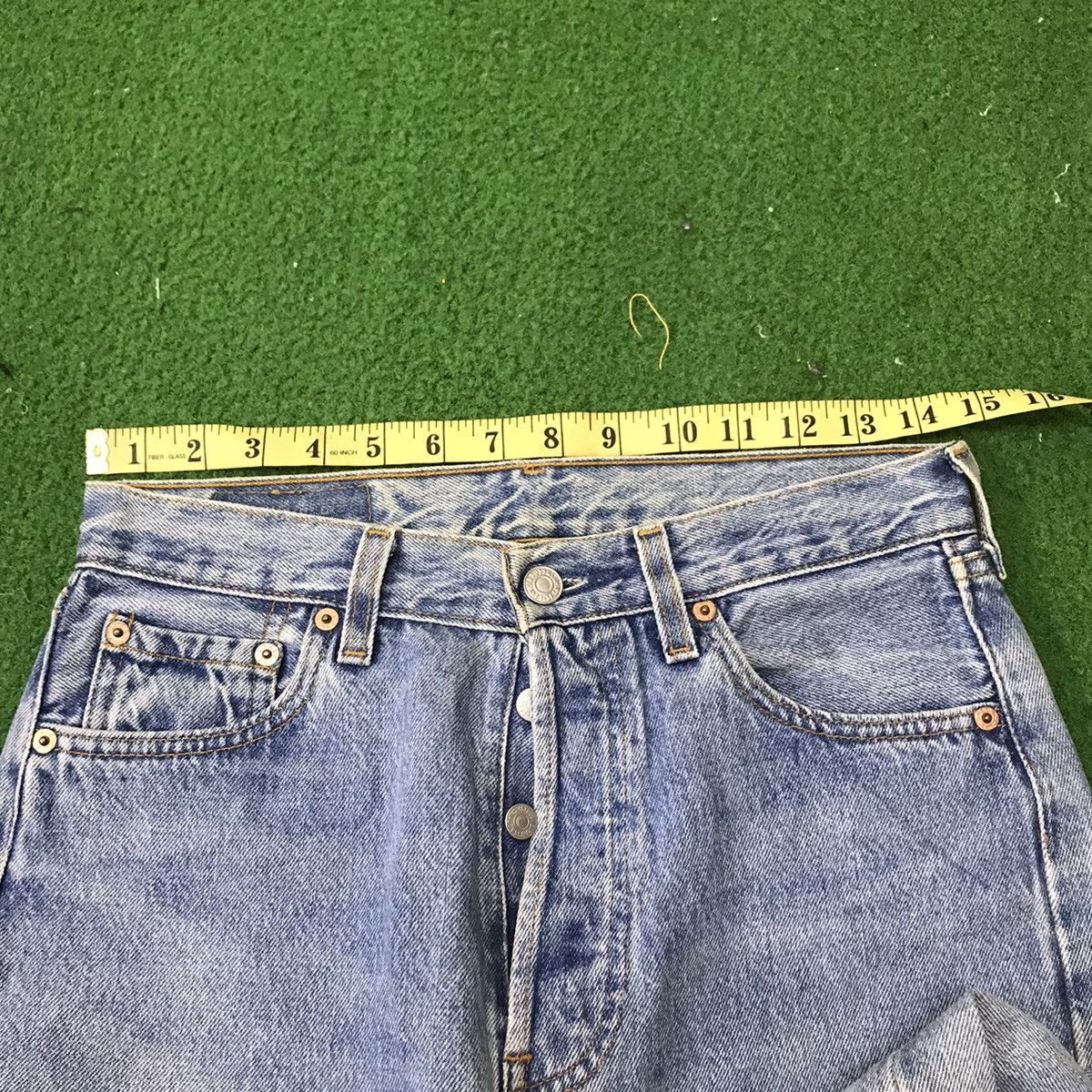 Vintage 80s Levis 501 Distressed Denim Cobain style - 22