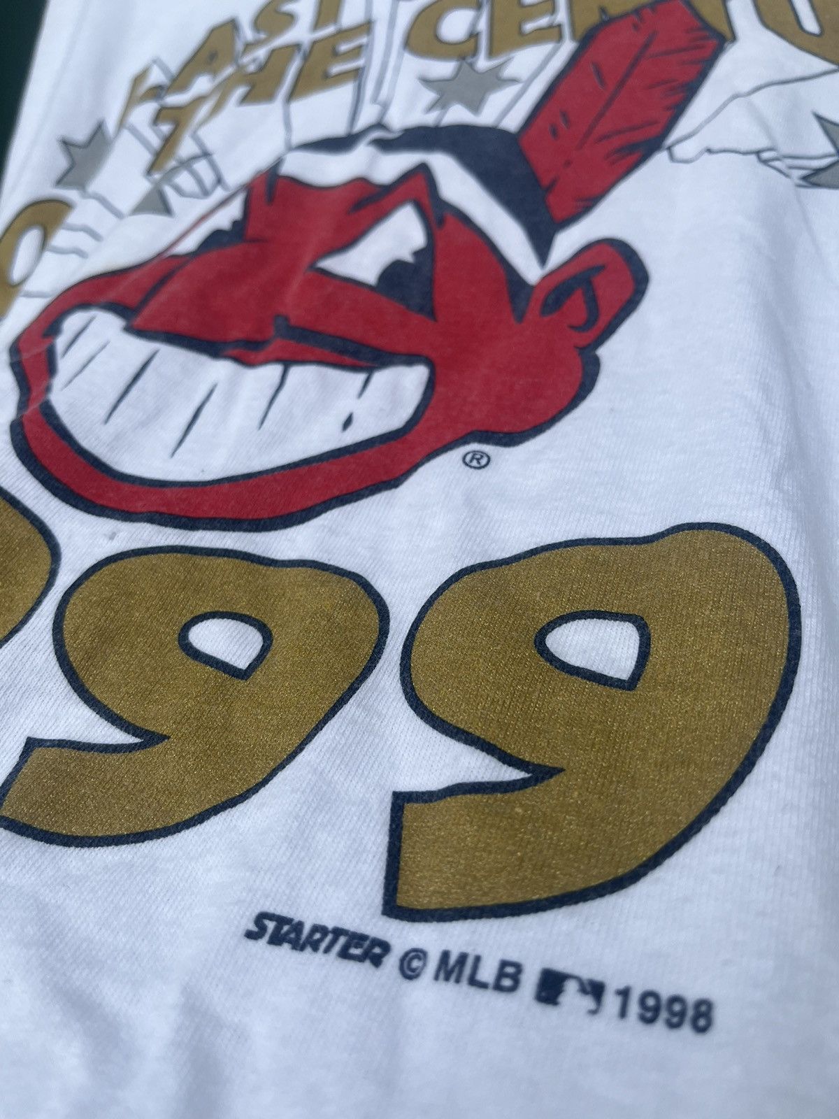 📍LAST DROP📍vintage 90s mlb shirt starter indians tee - L - 2