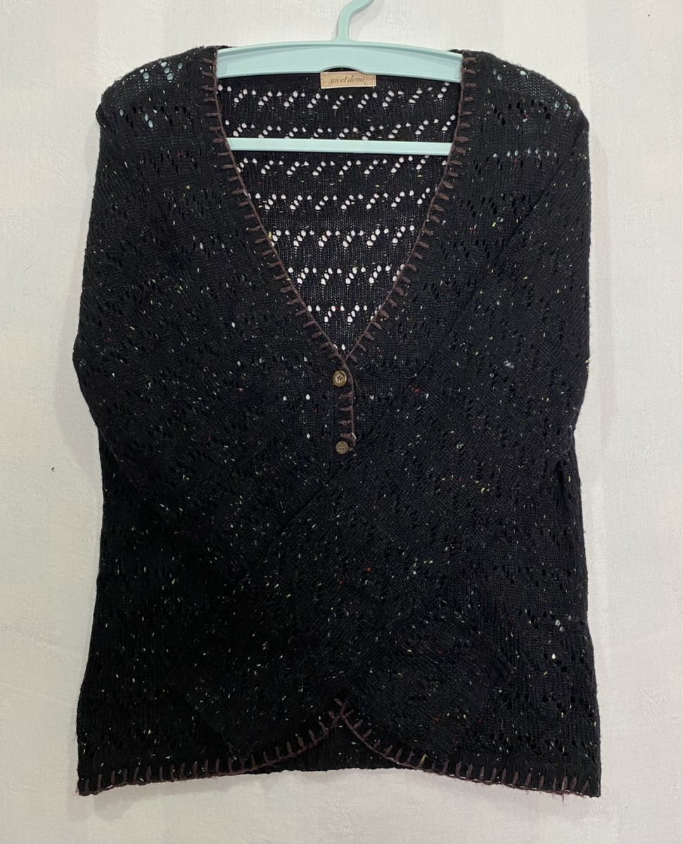 Cardigan - Un Et Demi Crocheted / Knitted Wool Blend - 6