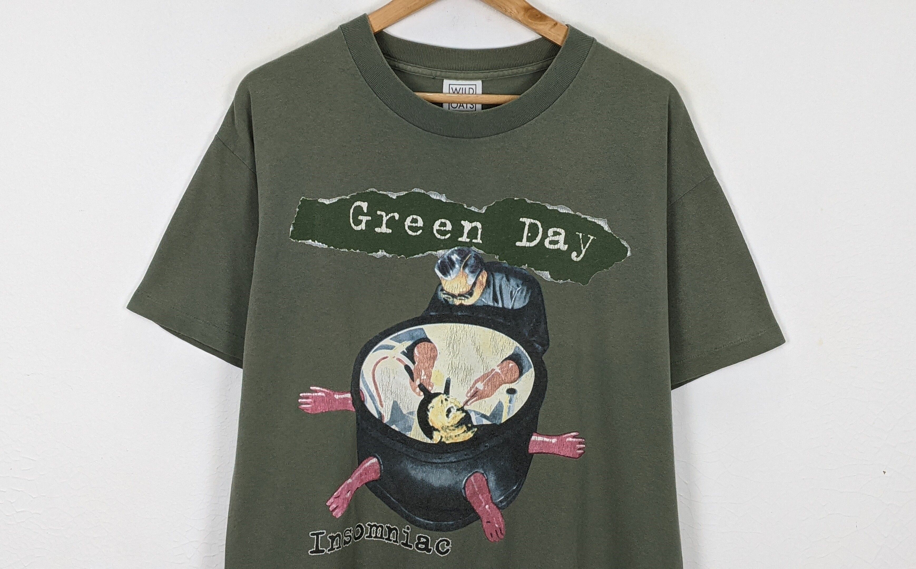 Vintage 90s Green Day Insomniack Album Pop Punk shirt - 3