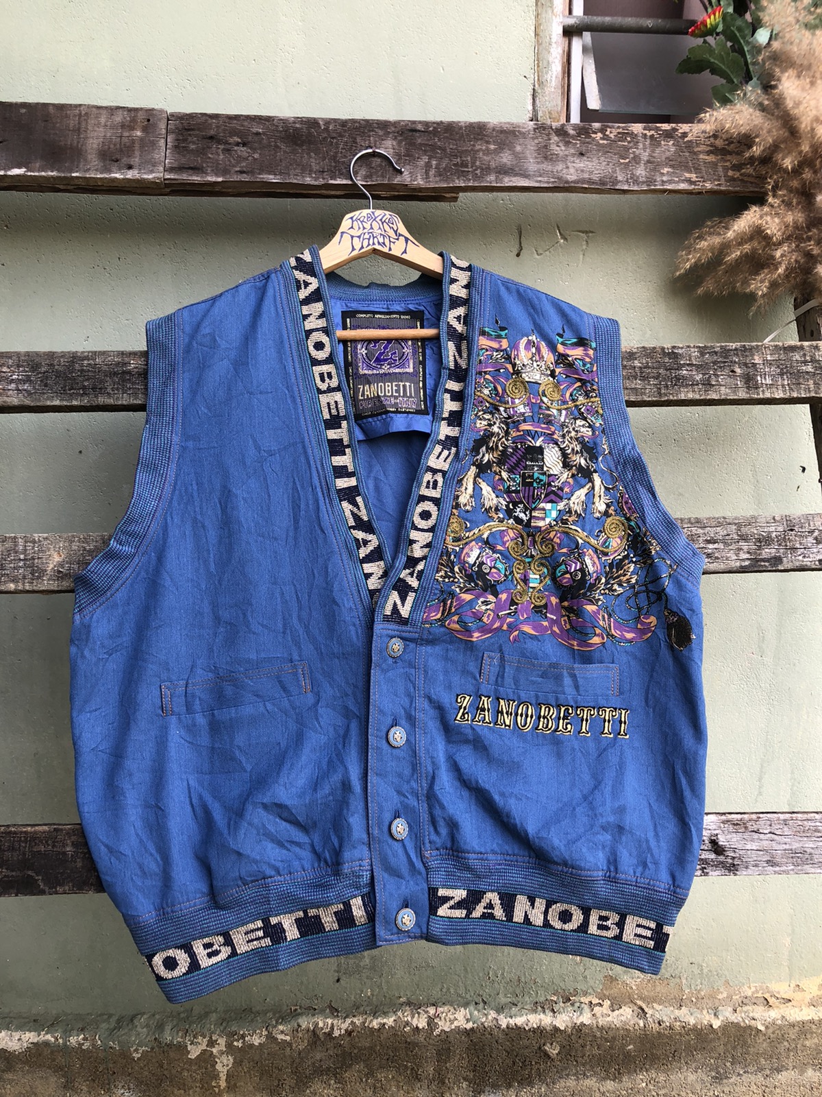 Vintage - Vintage Zanobetti Firenze Italy Art Vest