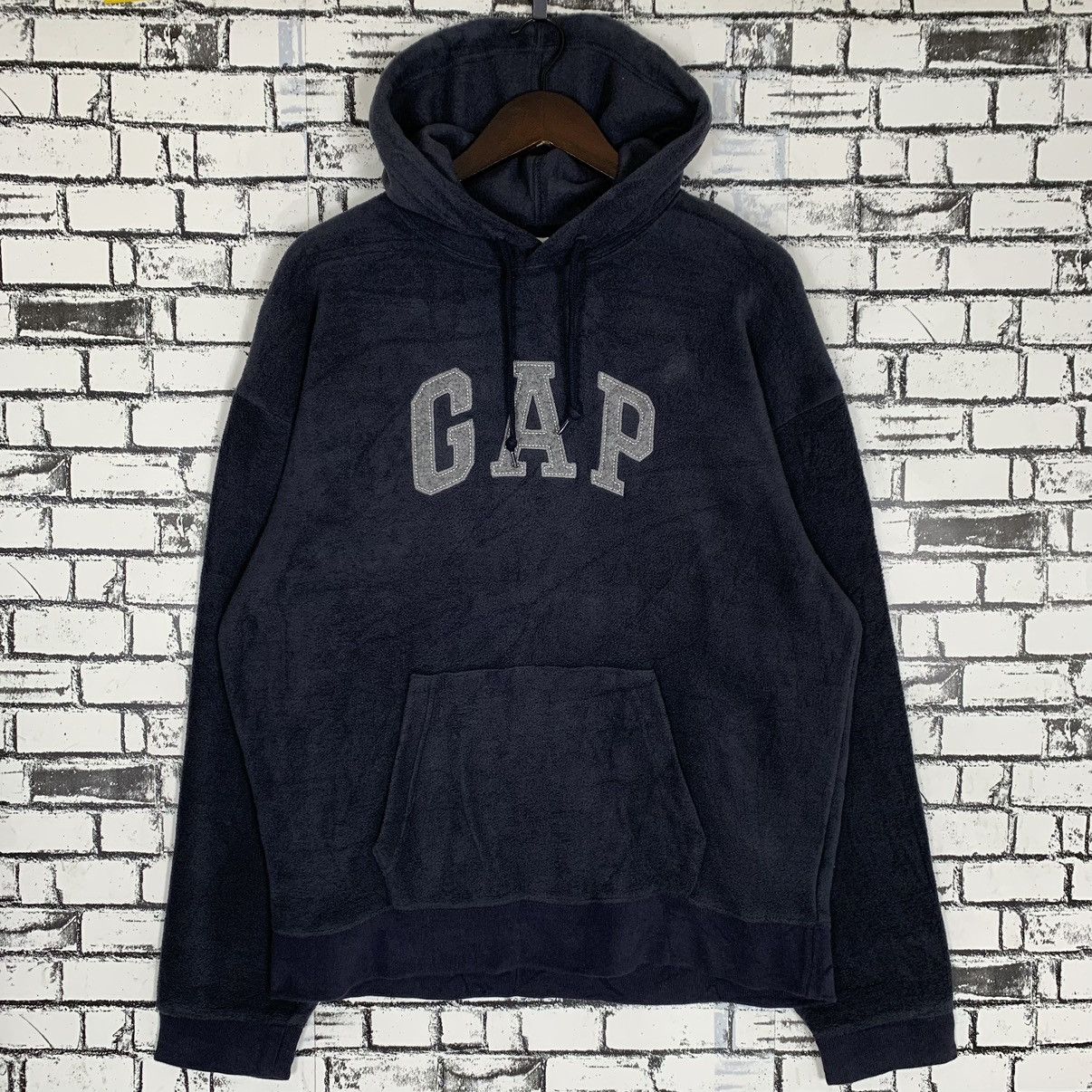 Vintage - Gap Fleece Hoodie Gap Sweatshirt Crewneck - 1