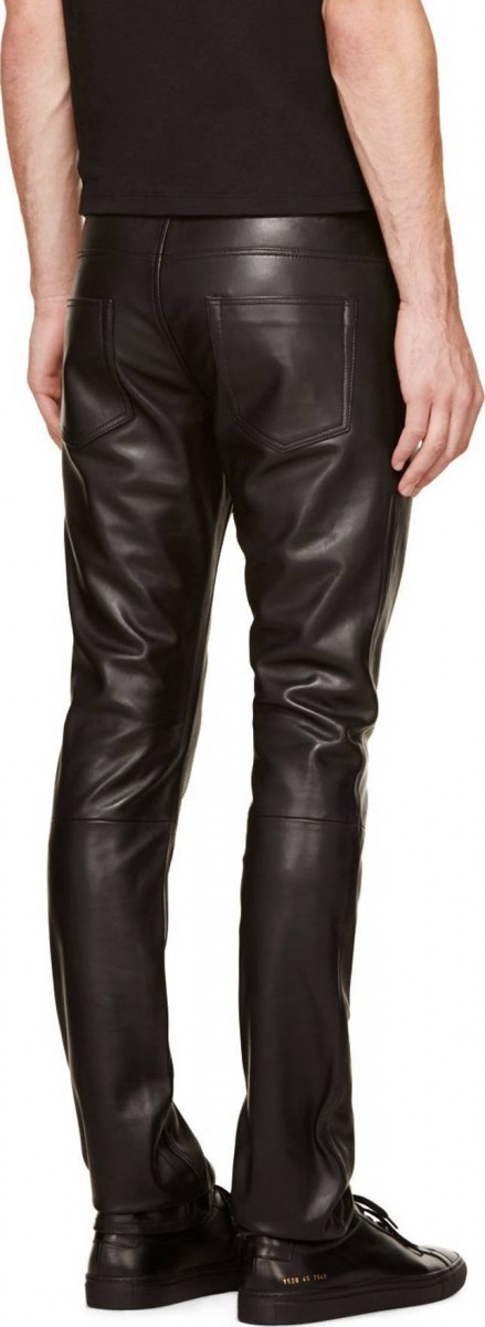 Surface To Air - SURFACE TO AIR Black Chromeo X Leather Pants Black - 3