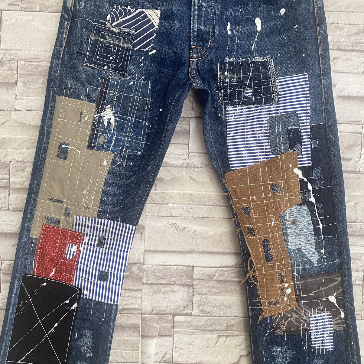 Kapital Boro Sashiko Patchwork Denim Selvedge Reworked Fit - 5