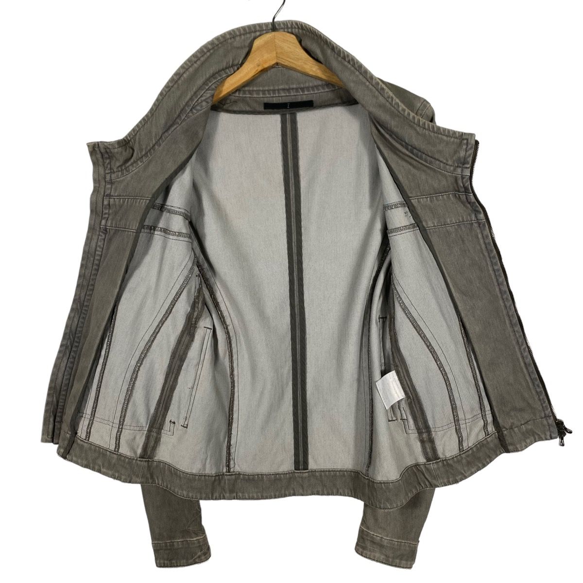 Julius Ss11 Knit Denim Jacket Size 1 (s) Grey Colour - 11
