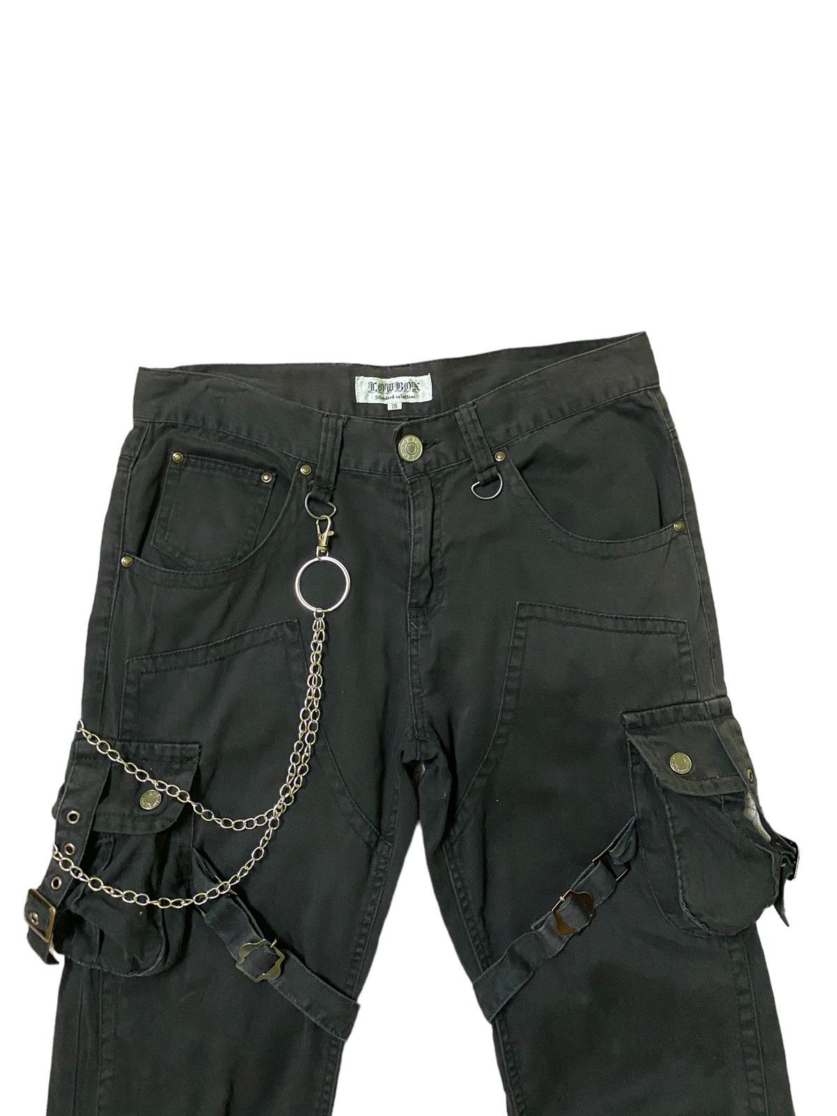 Japanese Brand LowBox Bondage Multipocket Punk Cargo Pants - 3