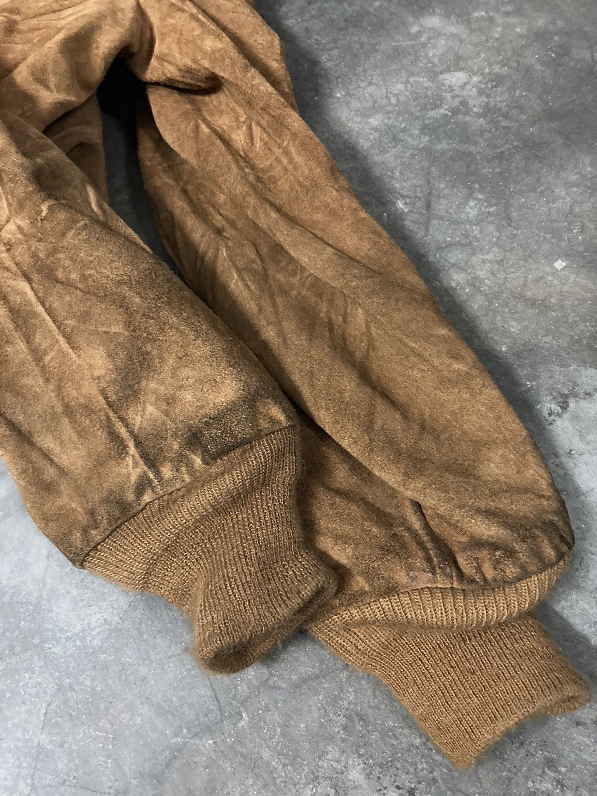 Vintage Schott Suede Full Leather Jacket - 14