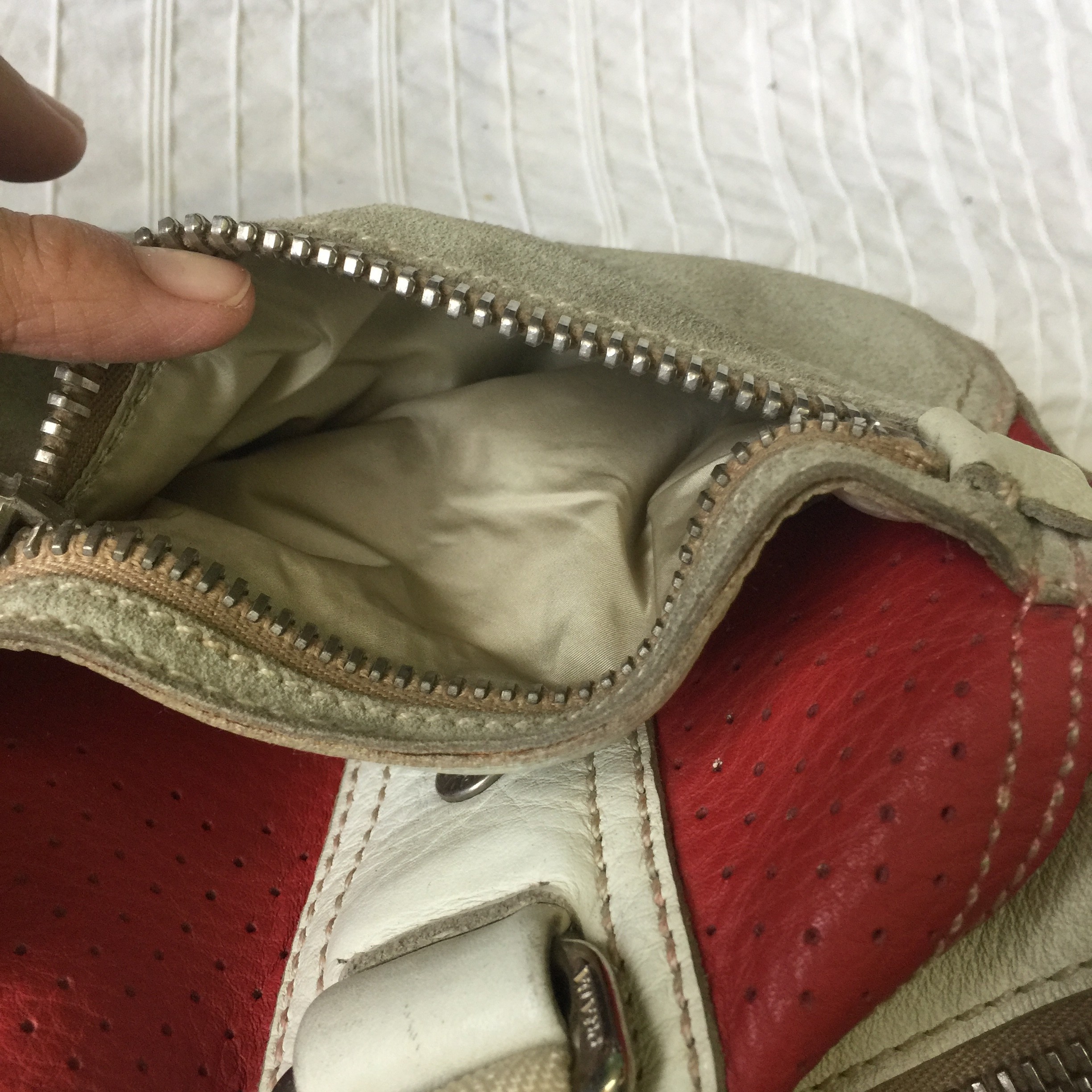 Leather prada bag - 16