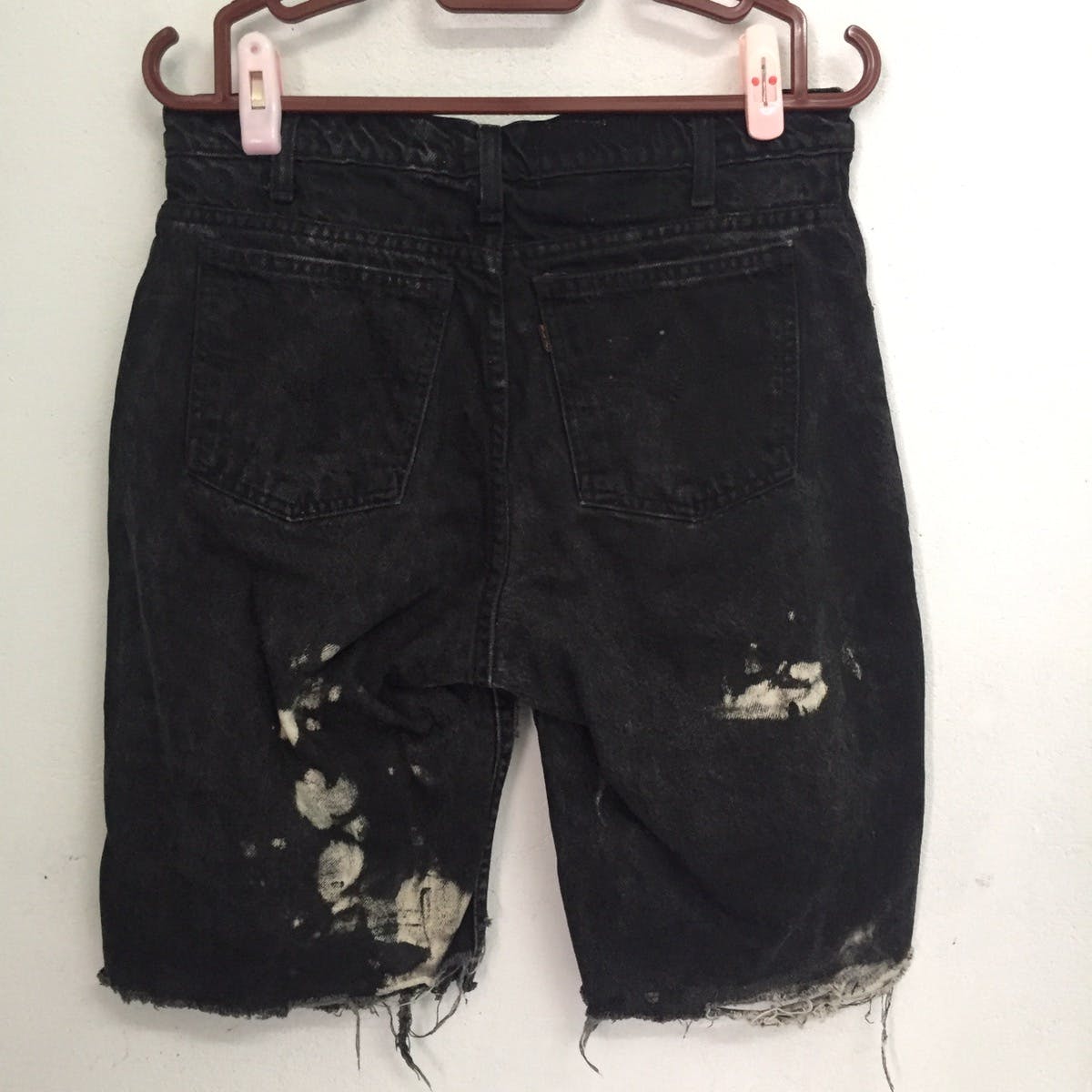 Punk Painted Style Levi’s Short Bottom Pant - 8