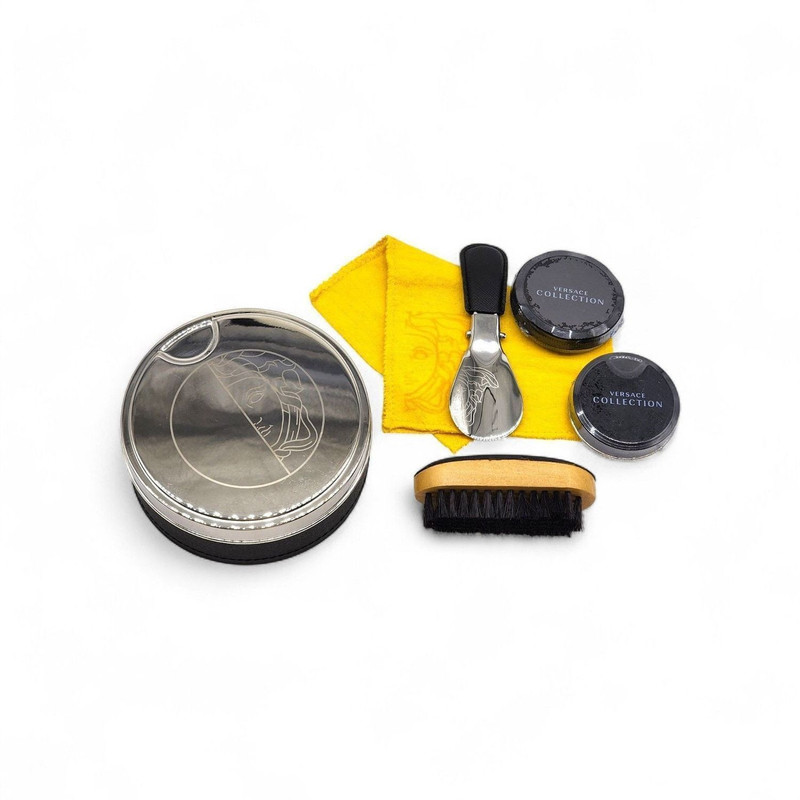 Shoe Care Kit with Brush Polish Cloth & Case Unisex - NIB - 1