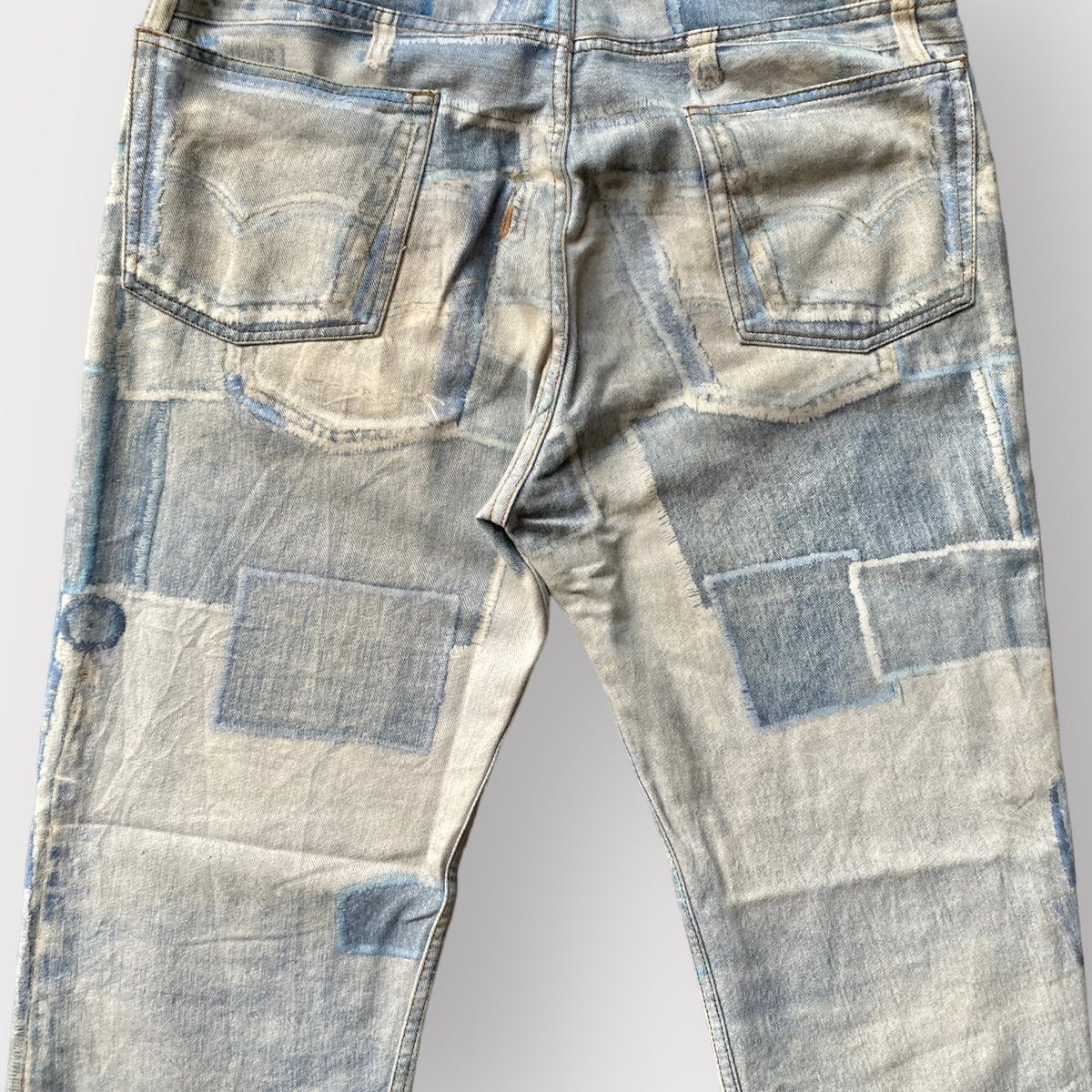 SS17 trompe l'oeil Patchwork Jeans - 6