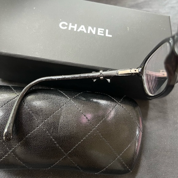 CHANEL CH 3242 714 52mm Bow Logo Black Eyeglasses Frames Italy Coquette 2013 GUC - 15