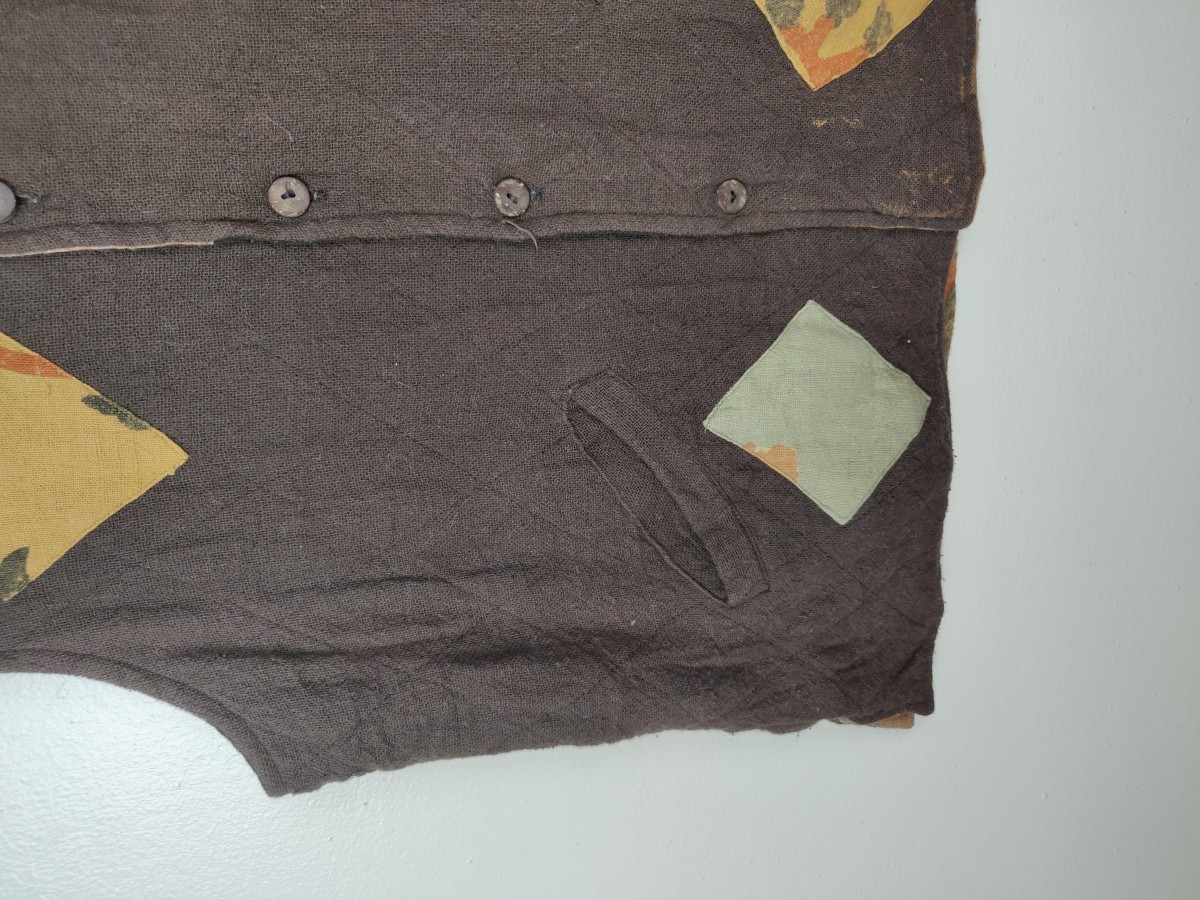 Native - Reversible MonaLisa Woven Vest Patchwork Jacket - 8