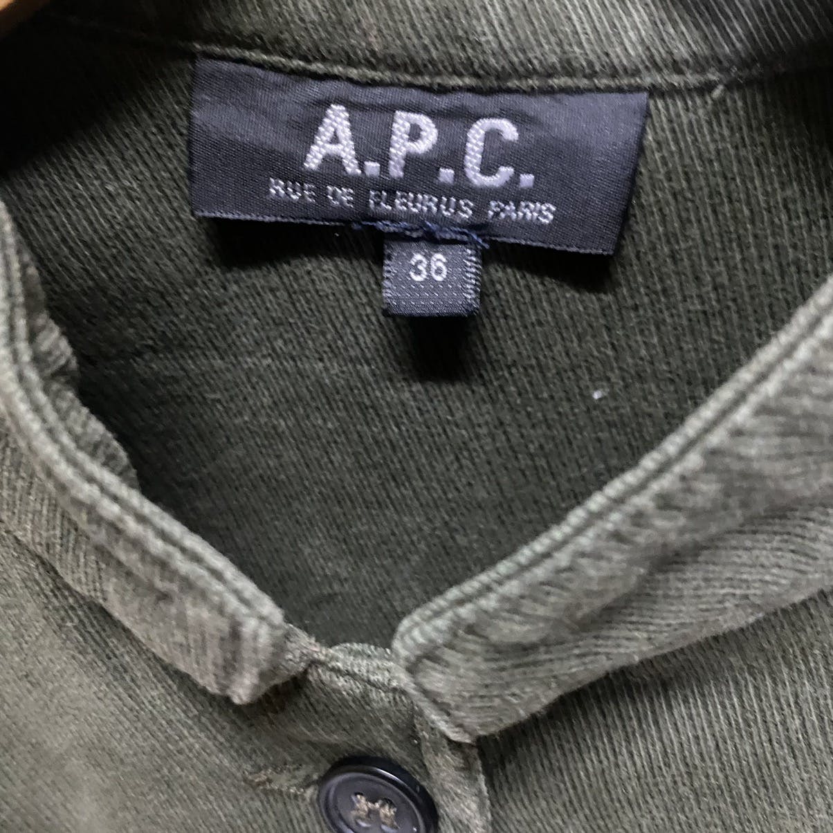 A.P.C mini dress button up - 8