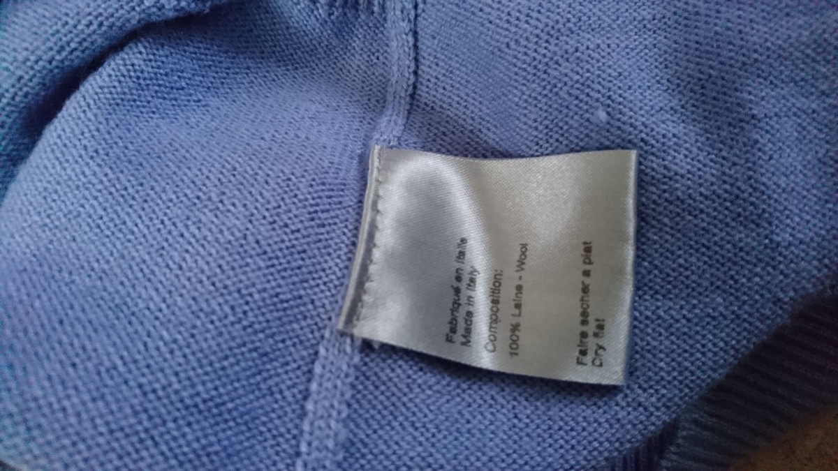 Rare Hedi Slimane Distressed Light Blue Sweater EU46 - 11