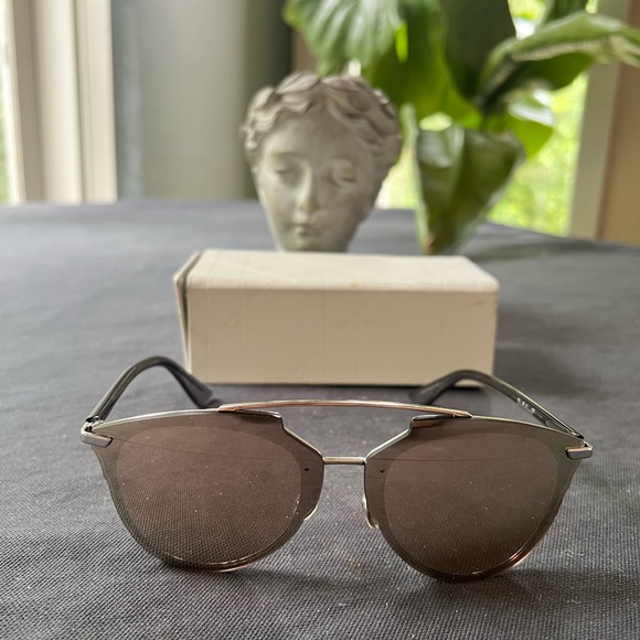 Christian Dior Sunglasses 63mm ReflectedP Pink Palladium Aviator Frame FLAWED - 6