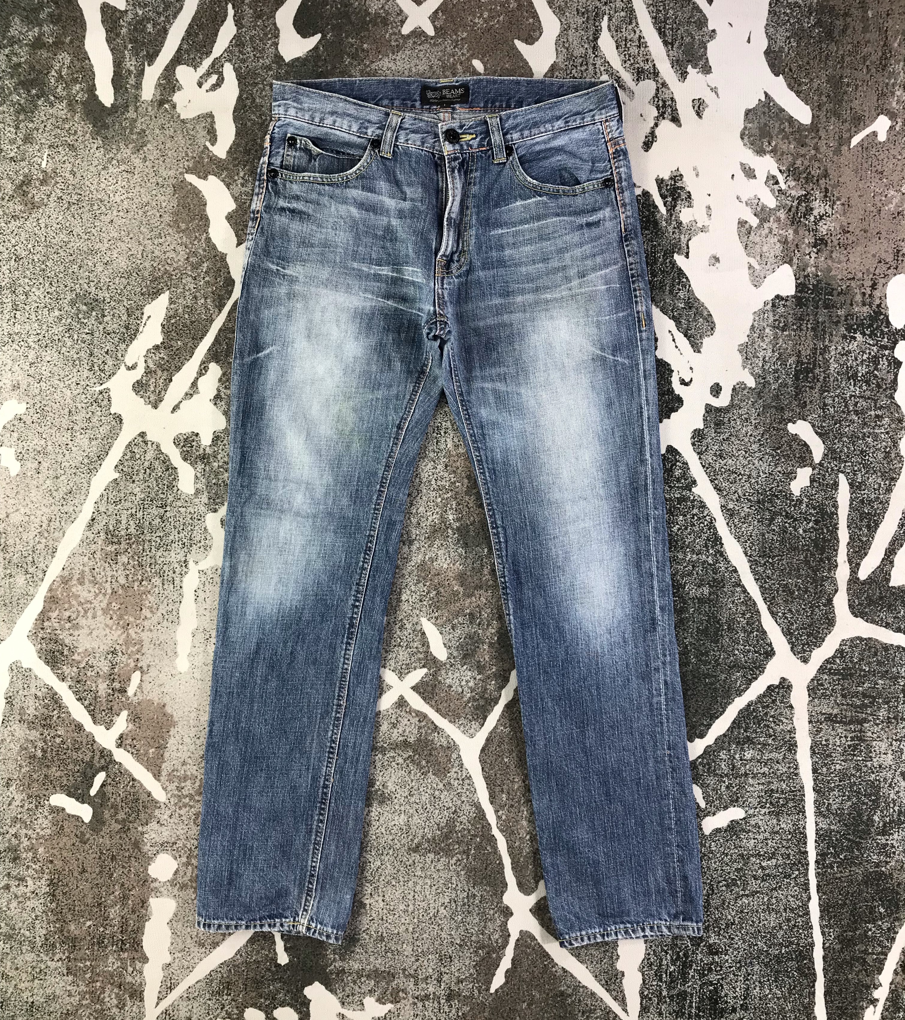 Beams Heart Jeans Blue Wash Denim KJ1786 - 1