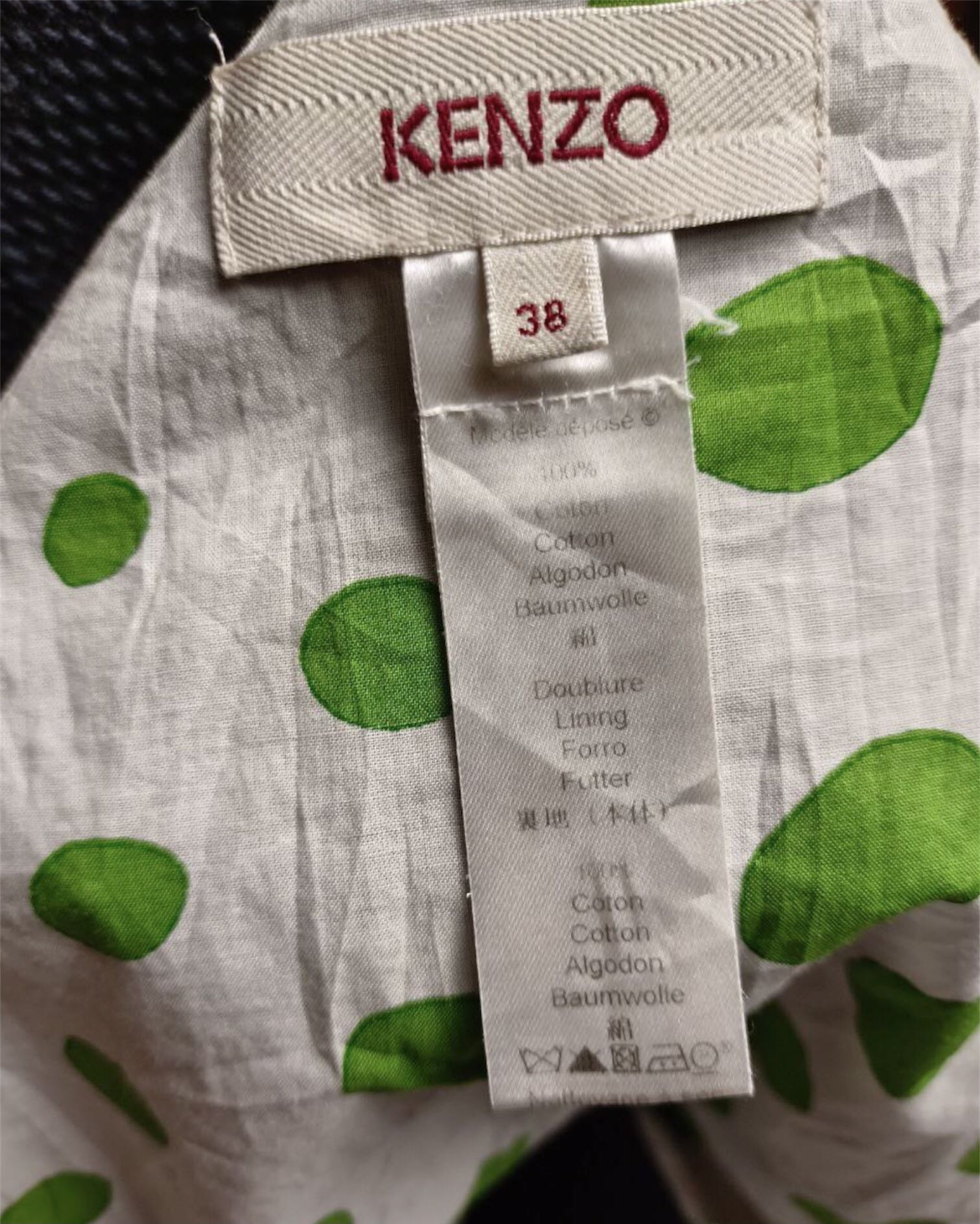 Kenzo Cotton Mini Skirt Made in Slovakia Size 38 - 6