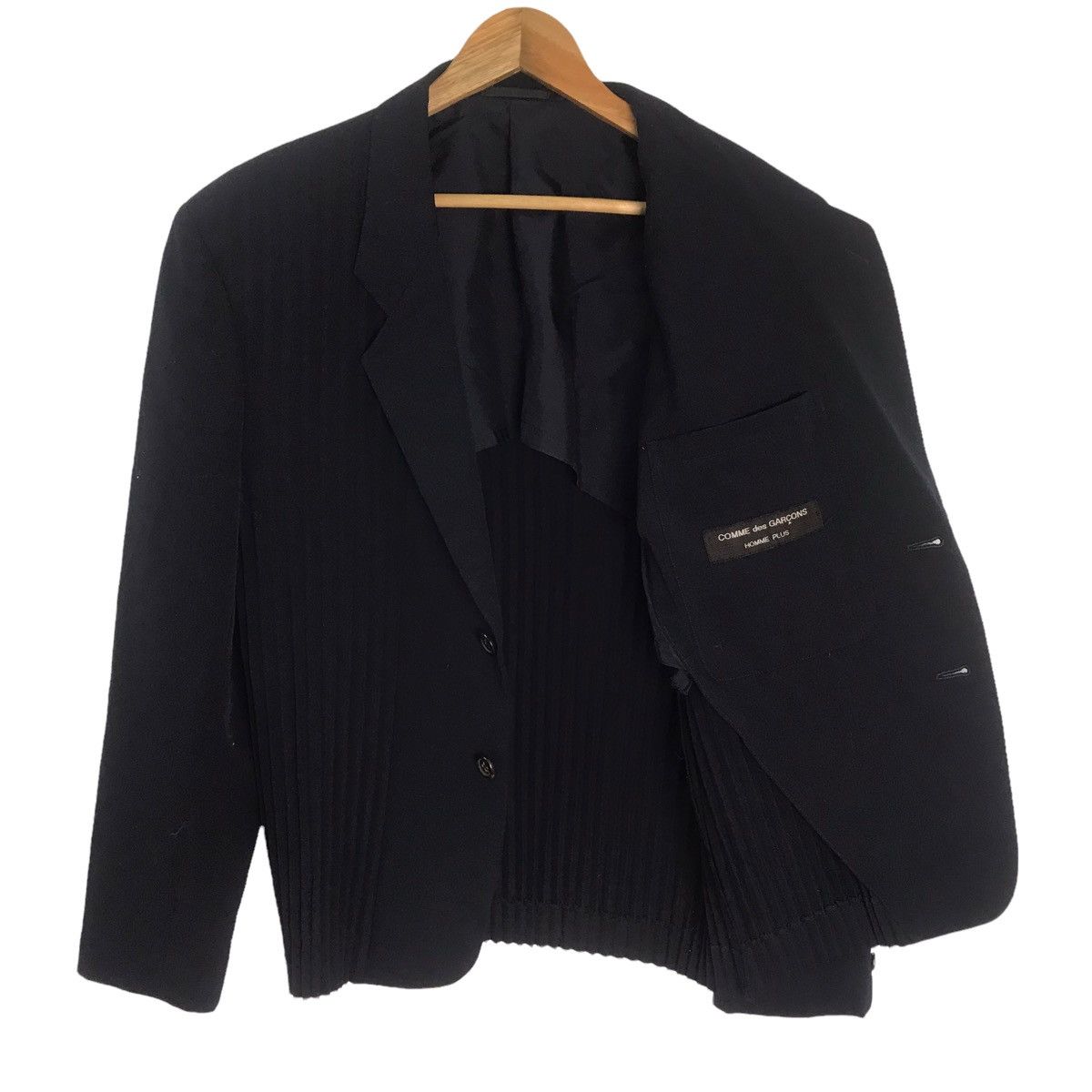 Cdg homme plus wool pleated suit jacket - 1