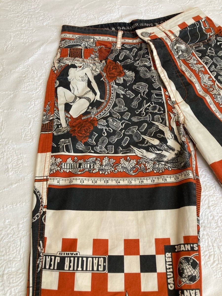 Jean paul Gaultier SS94 Handkerchief printed pants - 6